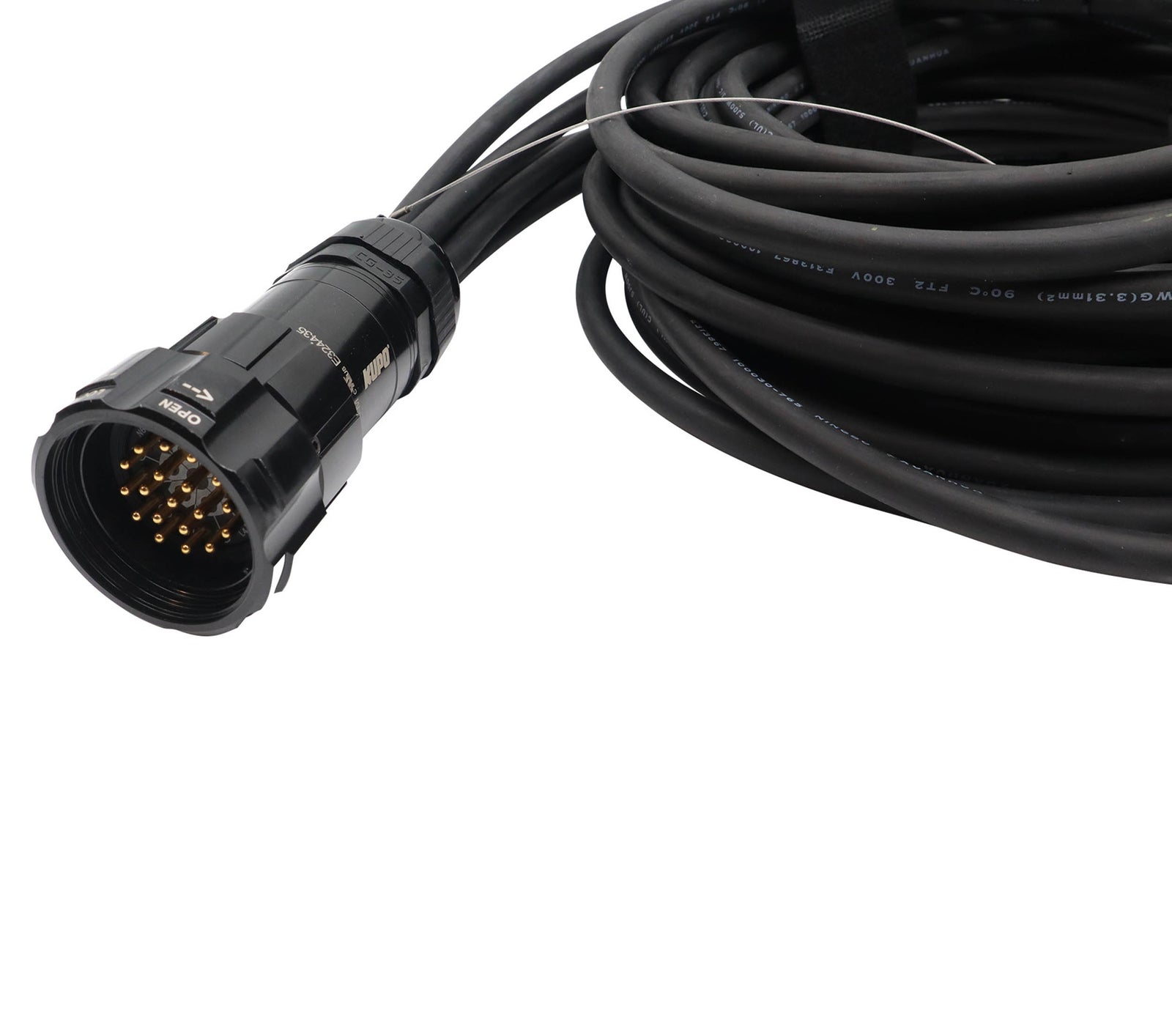 ProX XC-P19PM6XPWB-CYDUO 19-Pin to 6x PowerCON Blue Breakout Cable Set - 12AWG SJOOW, 2x 6ft, 2x 10ft, 2x 16ft by ProX Cables