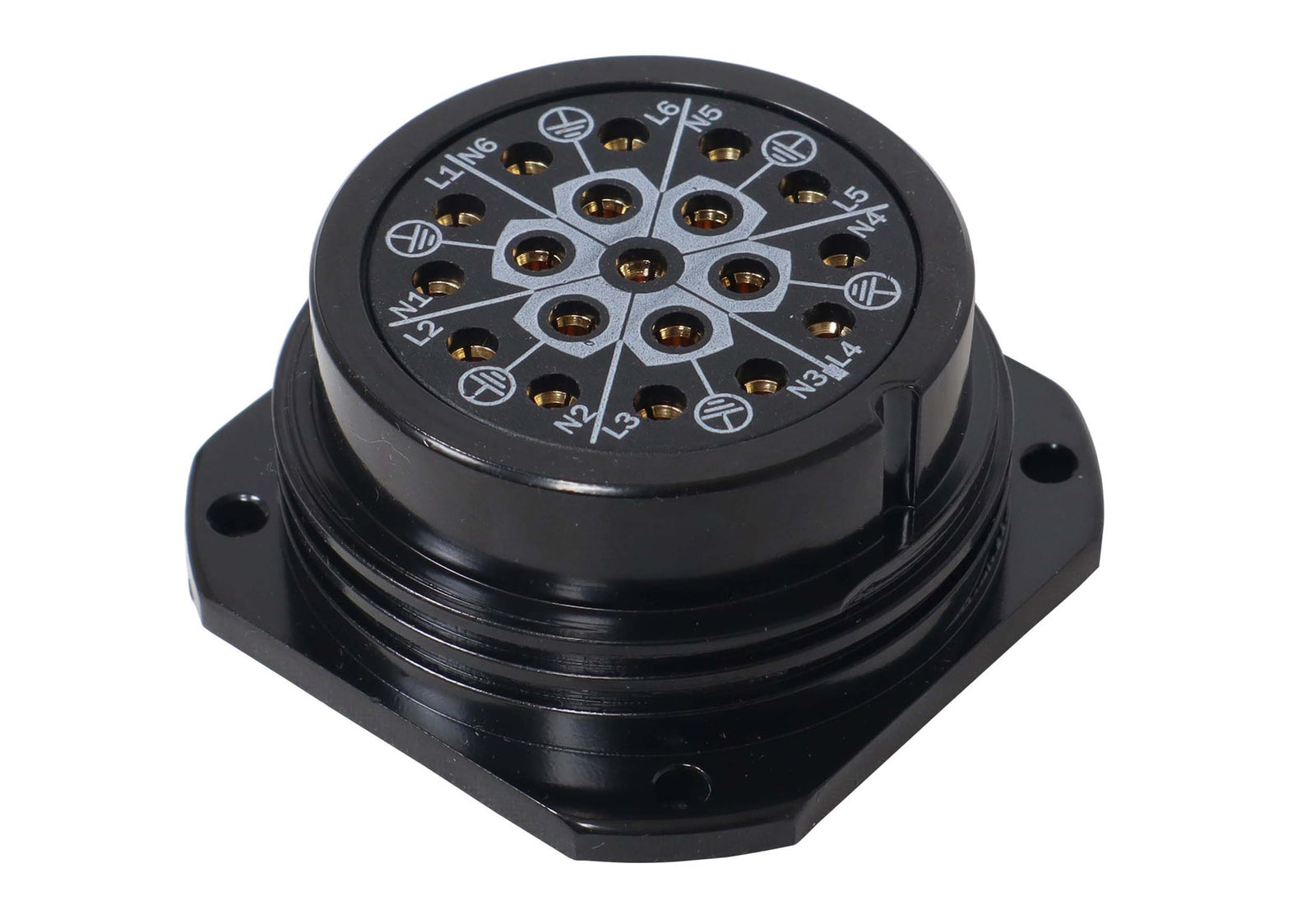 ProX XC-P19PANELFEMALE 19-Pin Panel Female Connector - Solder Type - Kupo PLS-5219SF by ProX