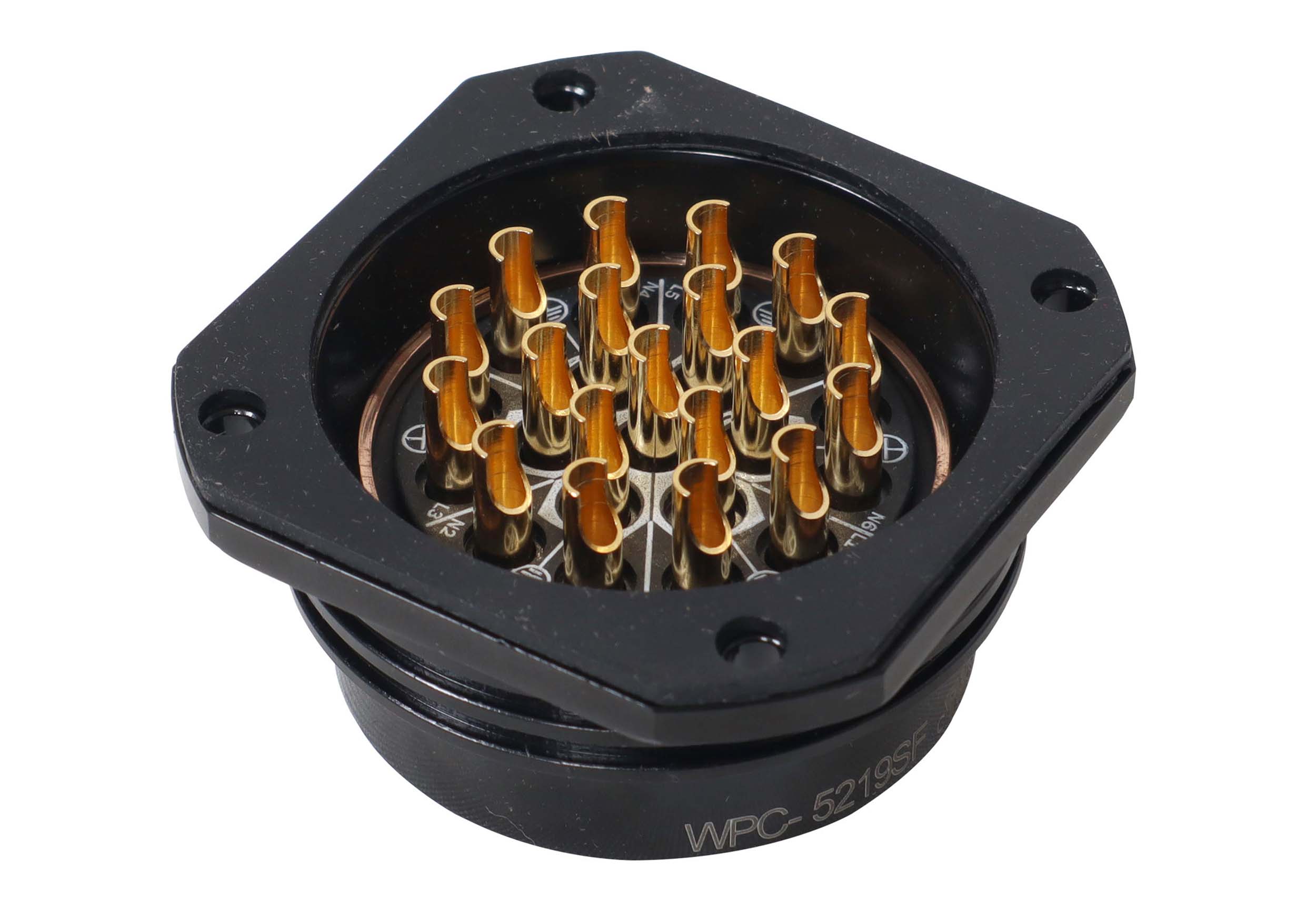 ProX XC-P19PANELFEMALE 19-Pin Panel Female Connector - Solder Type - Kupo PLS-5219SF by ProX