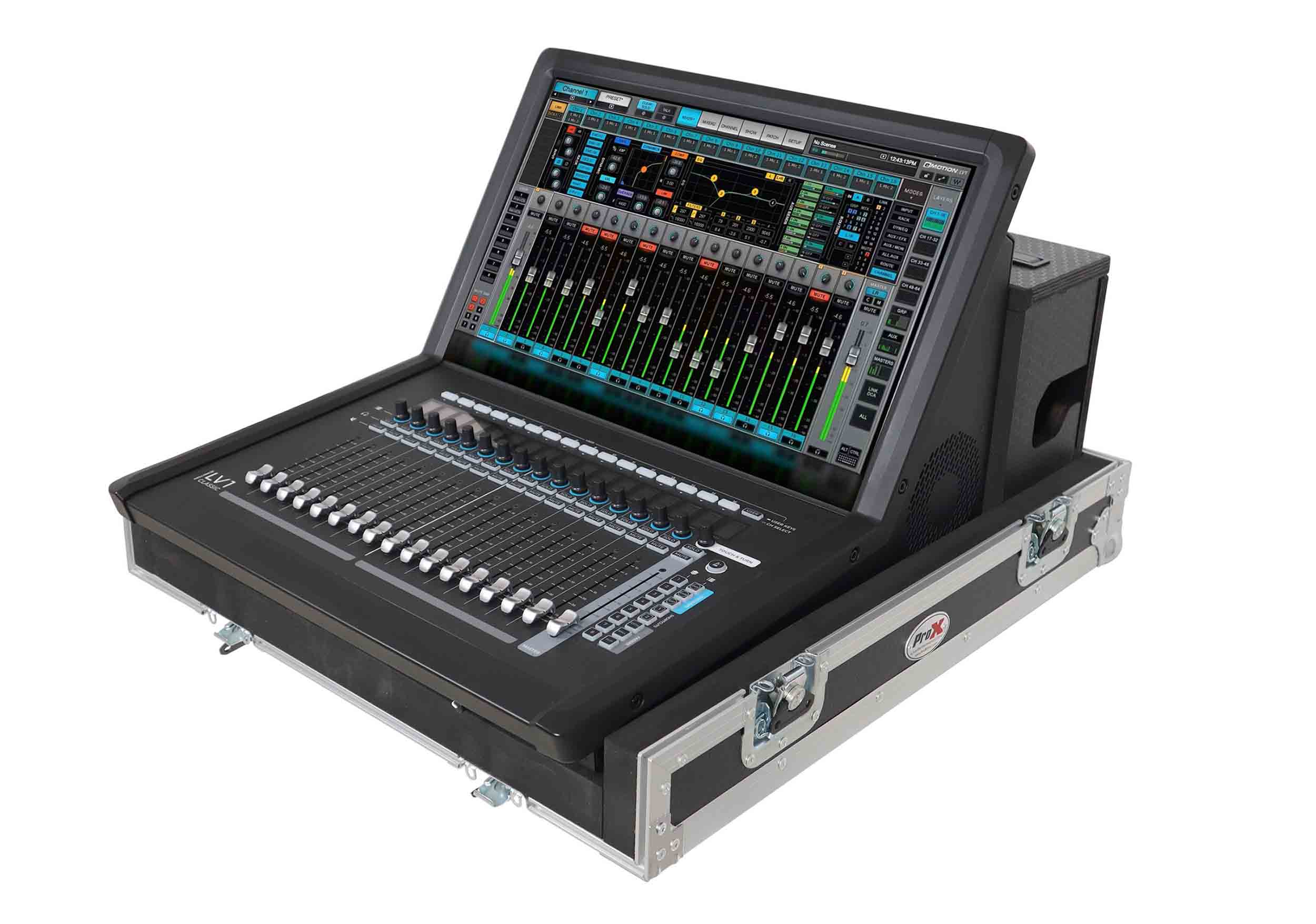 ProX XS-WLV1CLDHW ATA Flight Case for Digital Audio Mixer - eMotion LV1 Console with Doghouse Compartment by ProX Cases