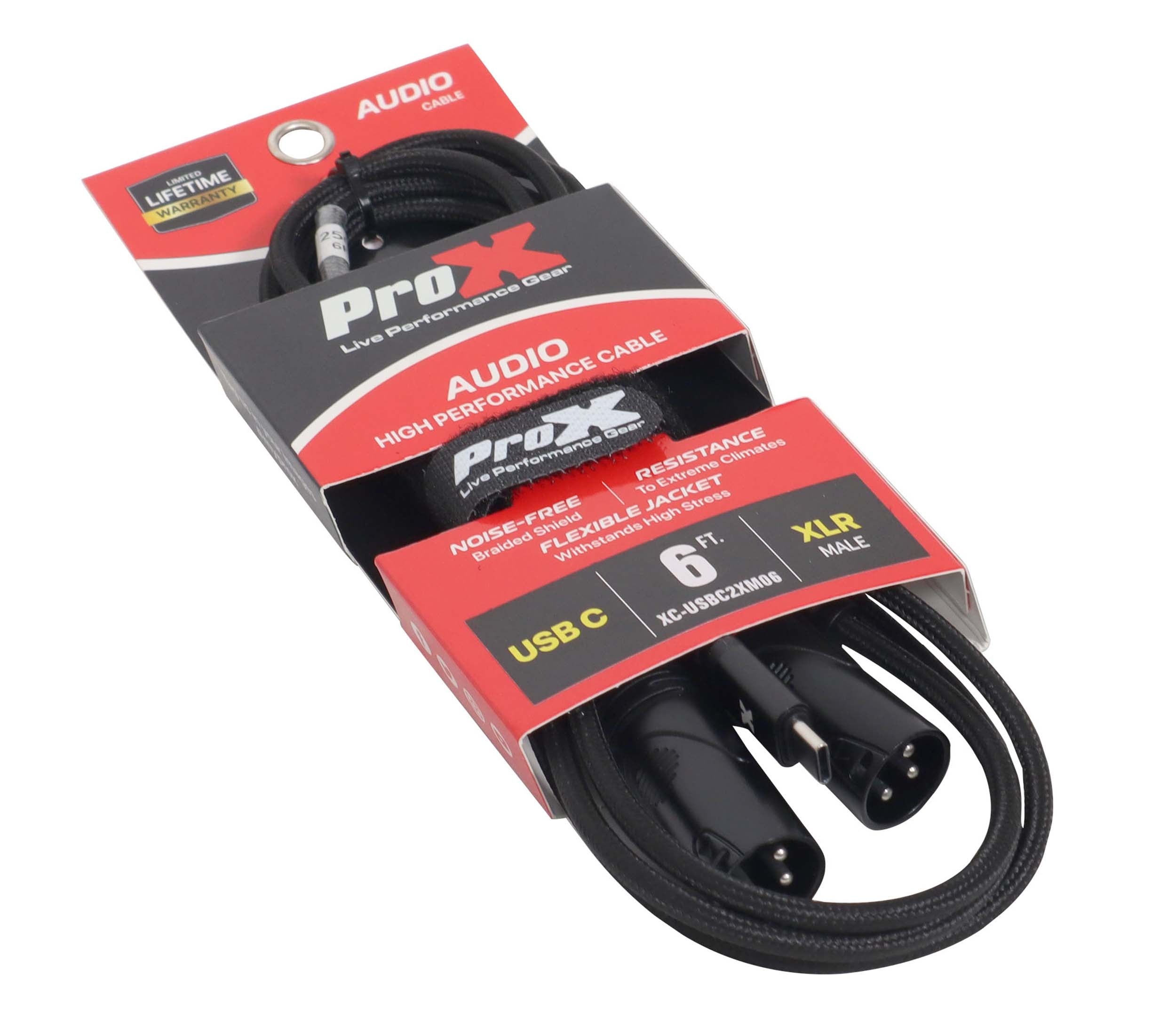 ProX XC-USBC2XM06 6FT Audio Cable, USB-C to Dual XLR-M by ProX Cables