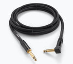 On-Stage OSPRO-ICR, Production-Grade Braided Instrument Cable - Right Angle to Straight, 10, 15, 25 ft by On-Stage