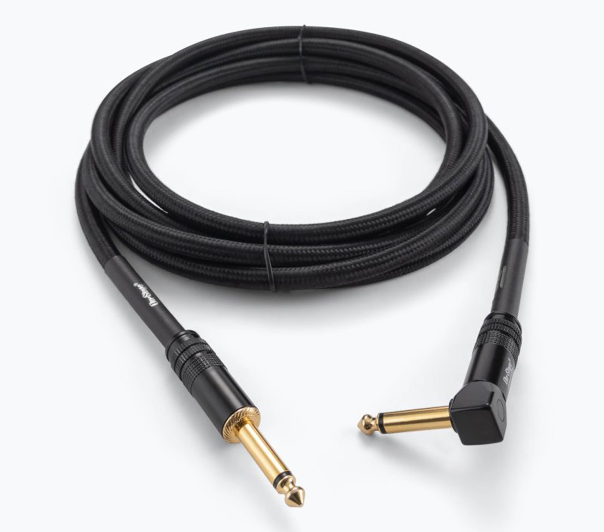 On-Stage OSPRO-ICR, Production-Grade Braided Instrument Cable - Right Angle to Straight, 10, 15, 25 ft by On-Stage