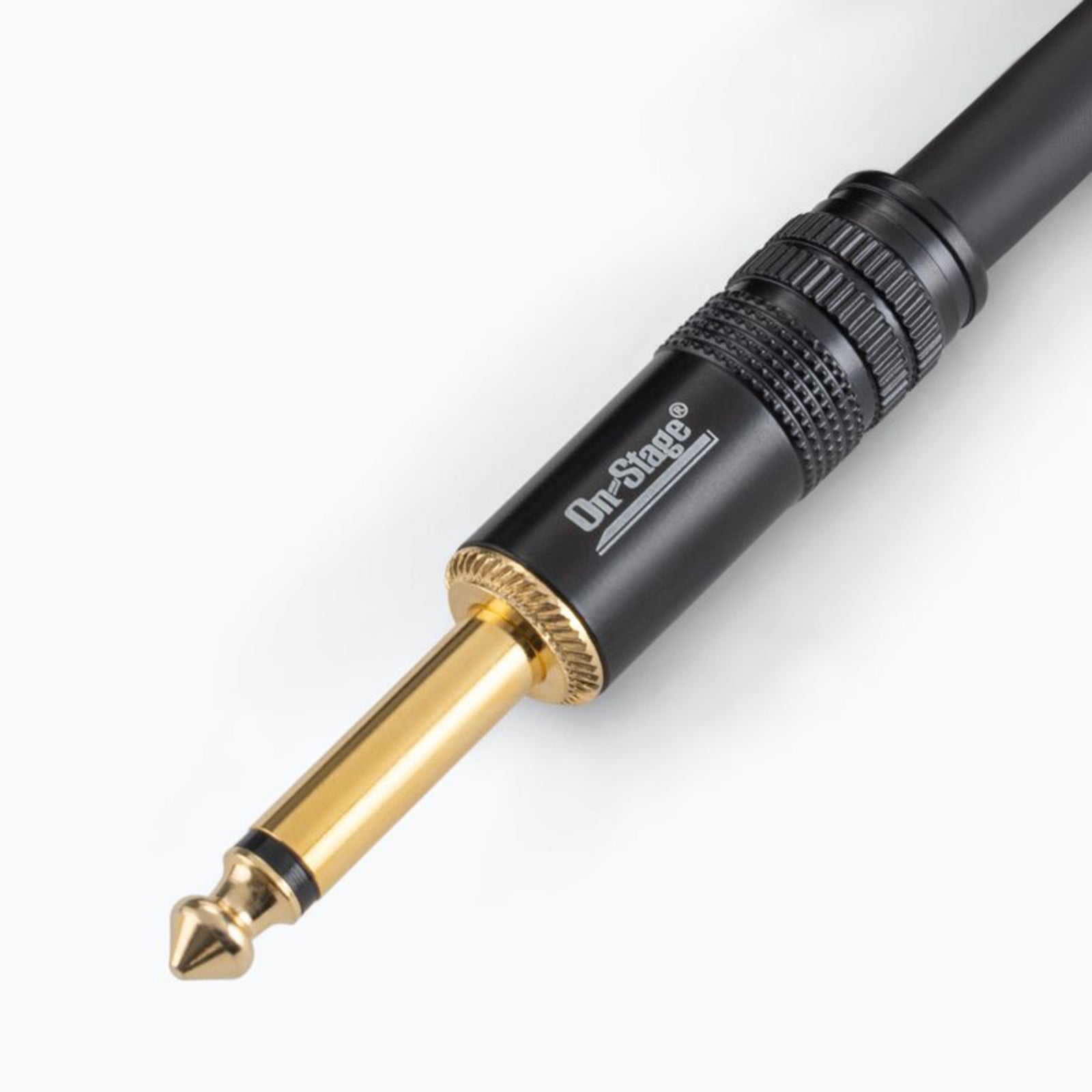 On-Stage OSPRO-ICR, Production-Grade Braided Instrument Cable - Right Angle to Straight, 10, 15, 25 ft by On-Stage
