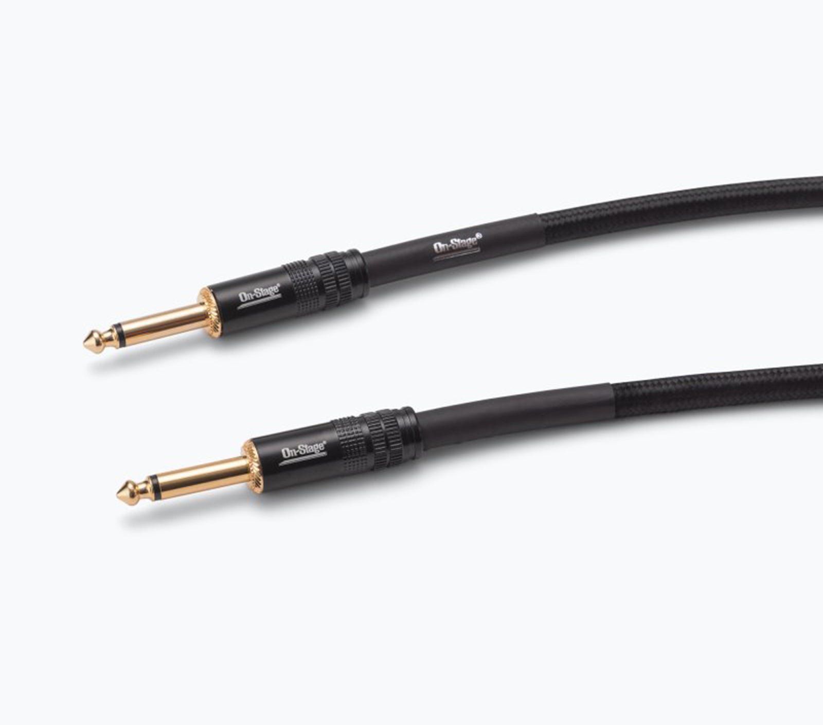 On-Stage OSPRO-ICS, Production-Grade Braided Instrument Cable - Straight to Straight by On-Stage