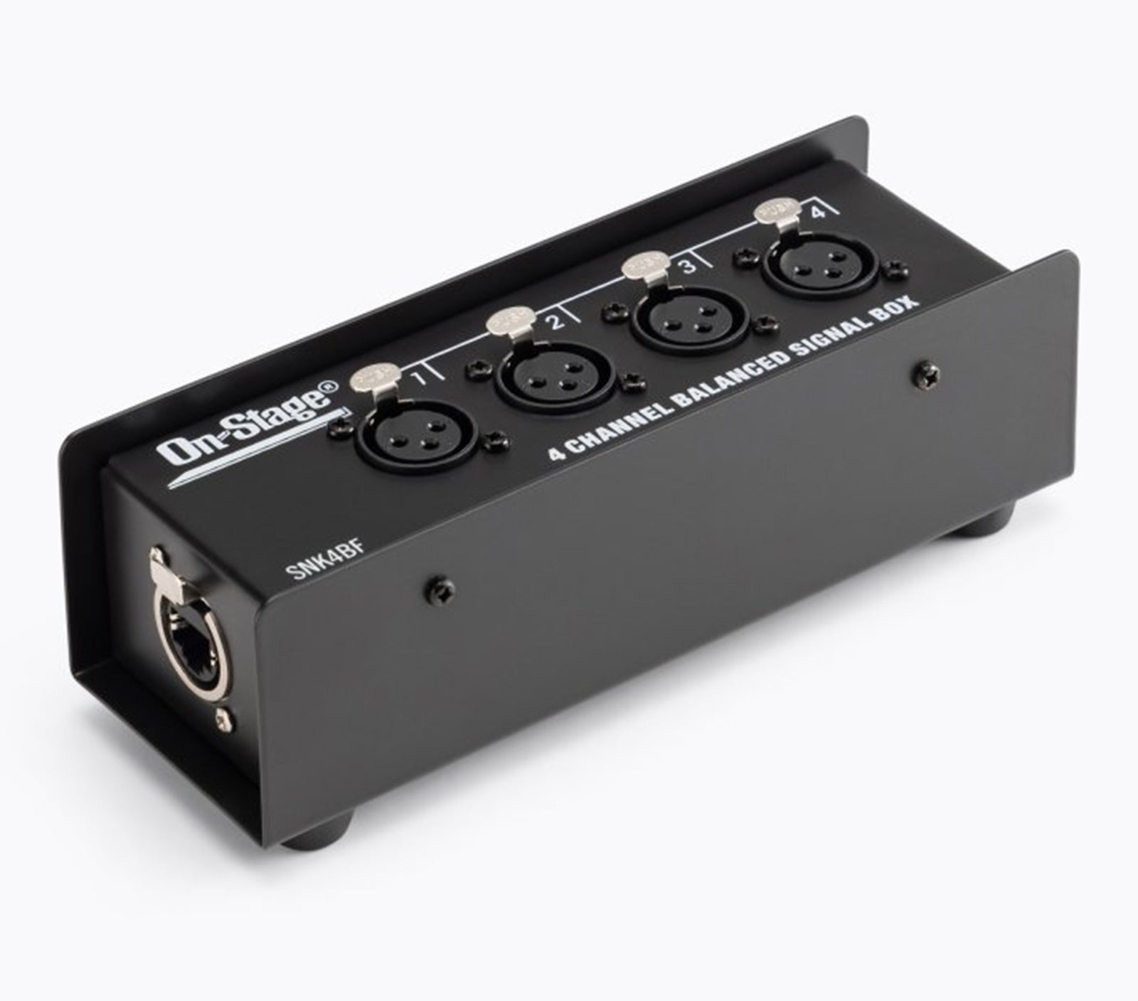 On-Stage OSPRO-SNK4BF Production-Grade Snake Signal Box Female - 4x XLR to 1x RJ45 Ethernet by On-Stage