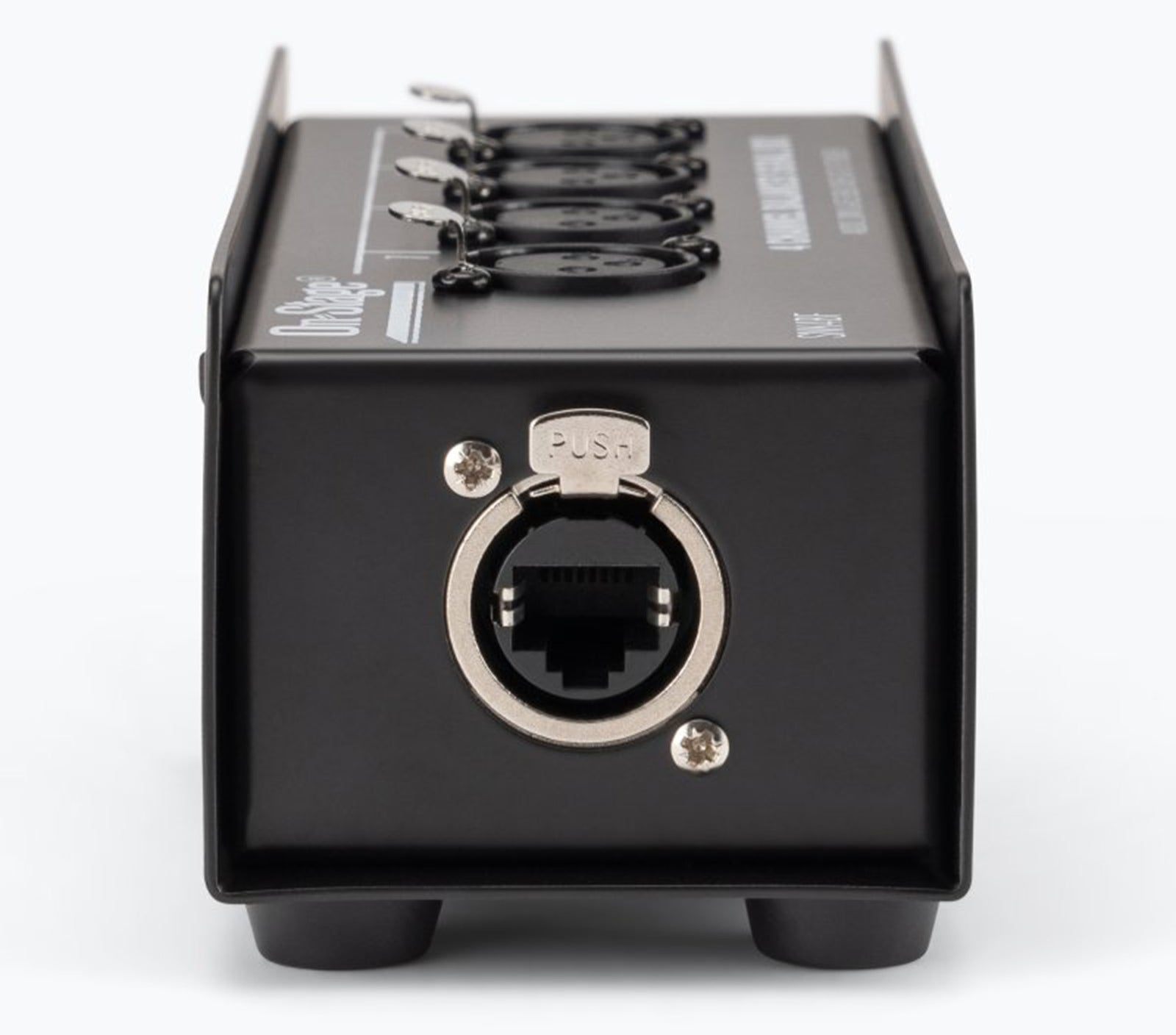 On-Stage OSPRO-SNK4BF Production-Grade Snake Signal Box Female - 4x XLR to 1x RJ45 Ethernet by On-Stage