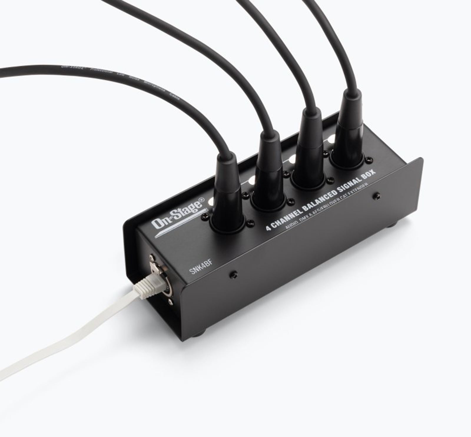 On-Stage OSPRO-SNK4BF Production-Grade Snake Signal Box Female - 4x XLR to 1x RJ45 Ethernet by On-Stage