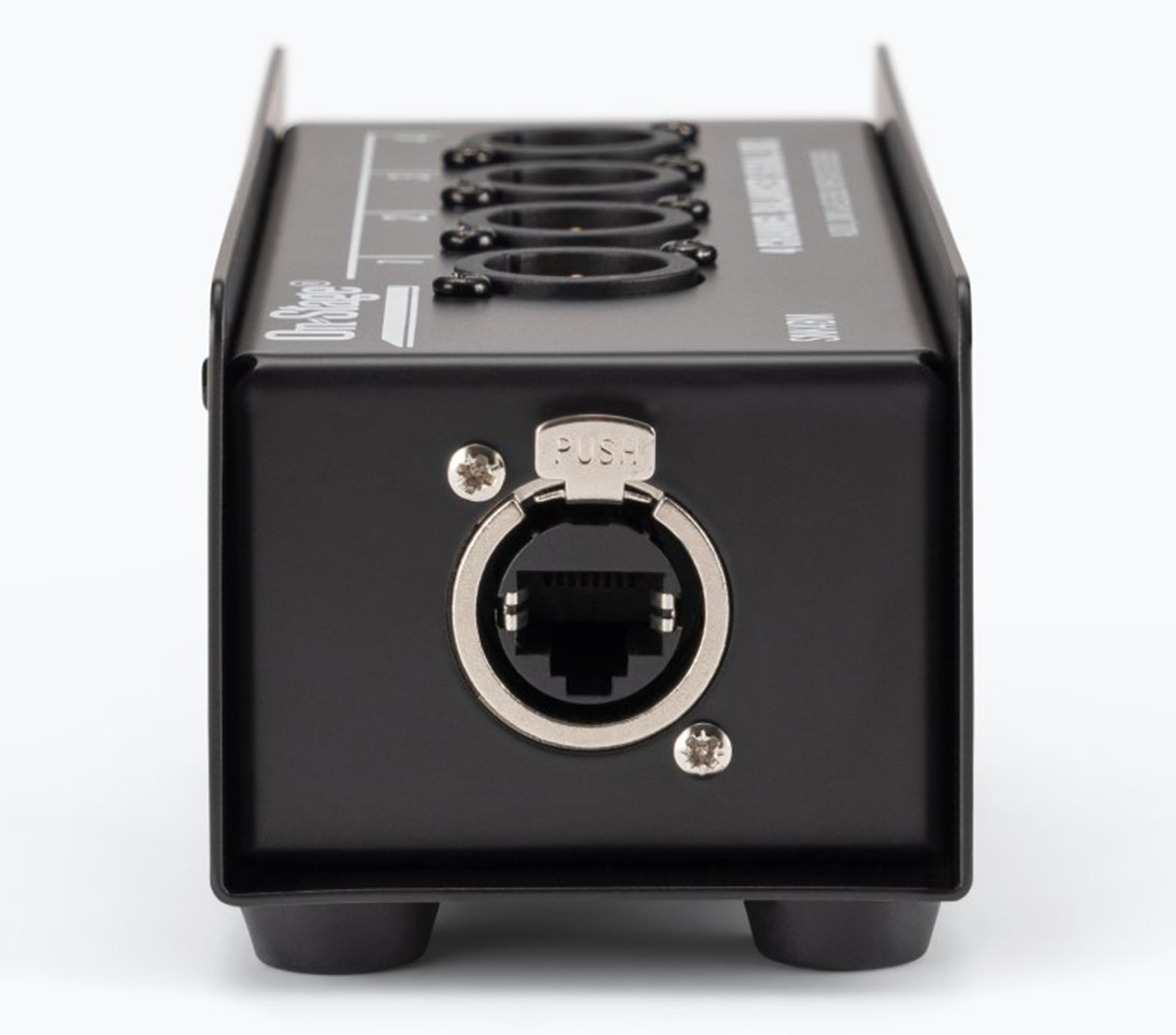 On-Stage OSPRO-SNK4BM Production-Grade Snake Signal Box Male - 4x XLR to 1x RJ45 by On-Stage