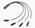 On-Stage OSPRO-SNK4CF Production-Grade Snake Cable Female - 4x XLR to 1x RJ45 Ethernet by On-Stage
