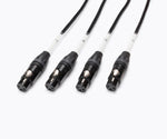On-Stage OSPRO-SNK4CF Production-Grade Snake Cable Female - 4x XLR to 1x RJ45 Ethernet by On-Stage