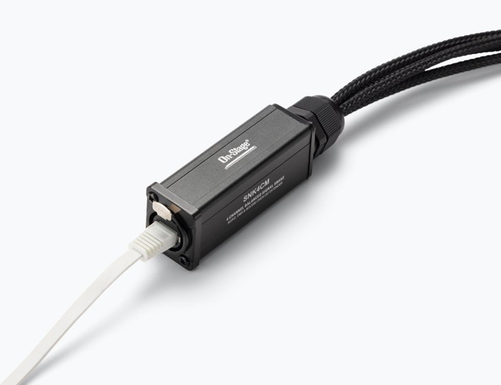 On-Stage OSPRO-SNK4CF Production-Grade Snake Cable Male - 4x XLR to 1x RJ45 Ethernet by On-Stage