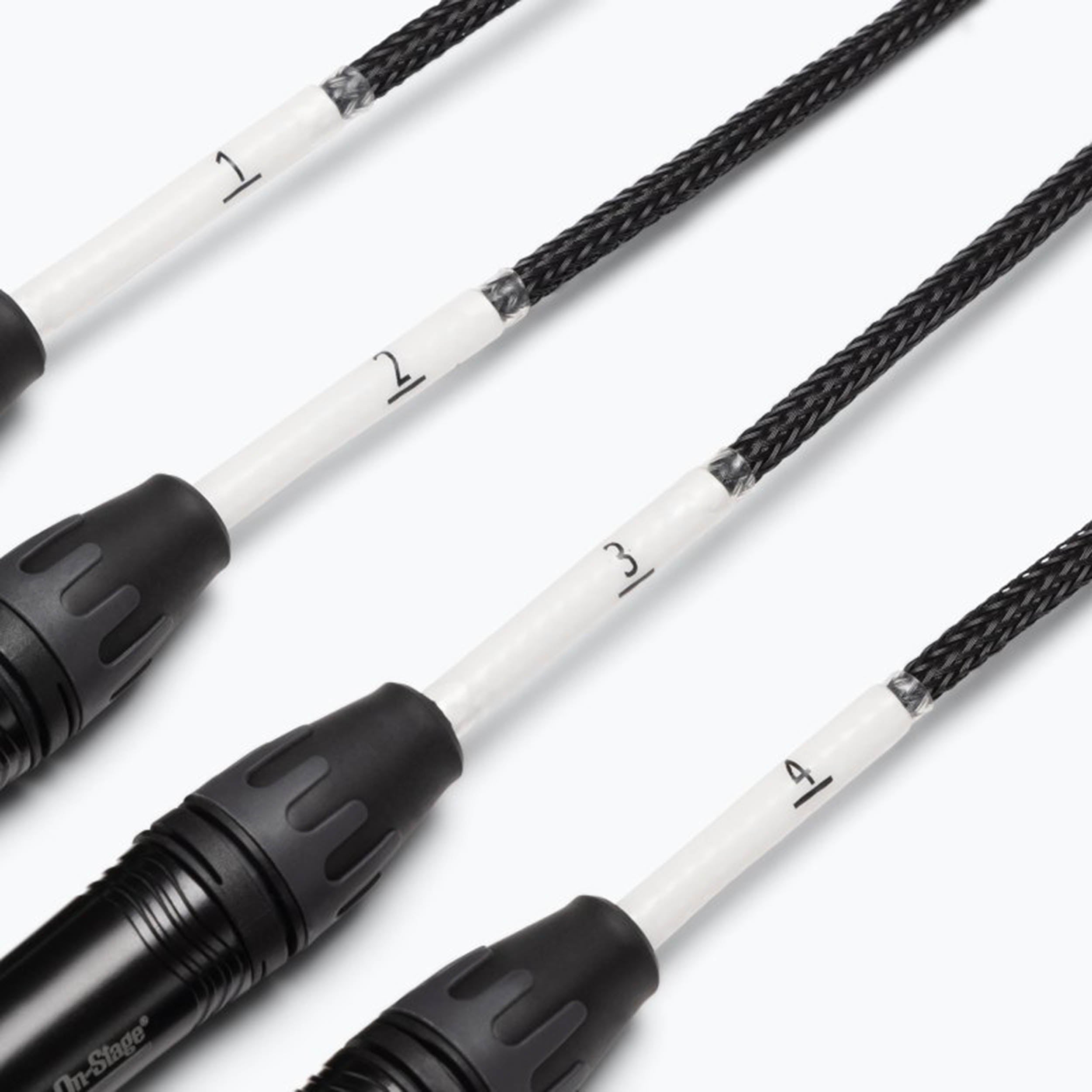On-Stage OSPRO-SNK4CF Production-Grade Snake Cable Male - 4x XLR to 1x RJ45 Ethernet by On-Stage