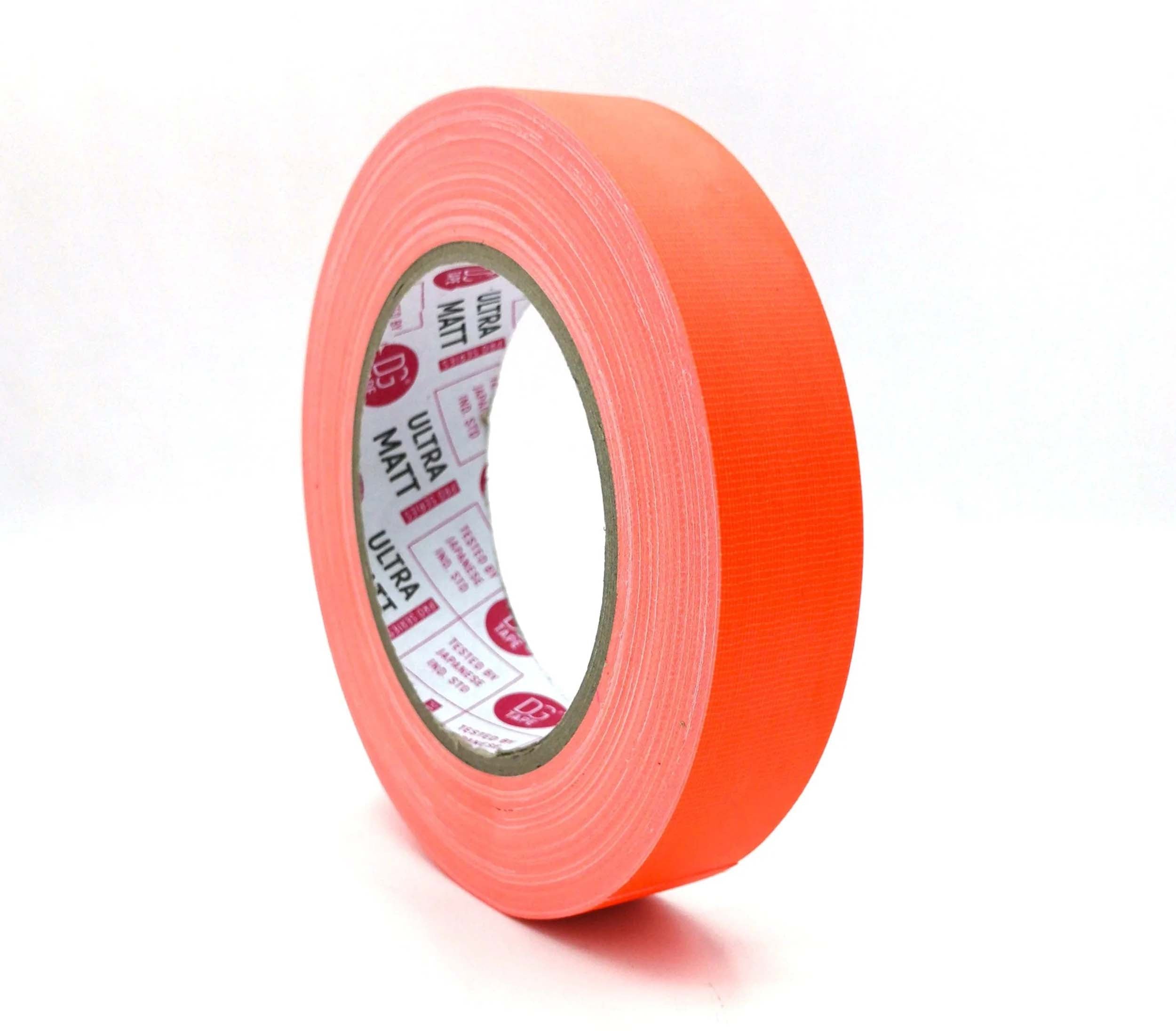 DGS Tapes and Case UMF25/25, Fluorescent Gaffer Tape - 25mm x 25m, LDPE Matte Finish by DGS USA