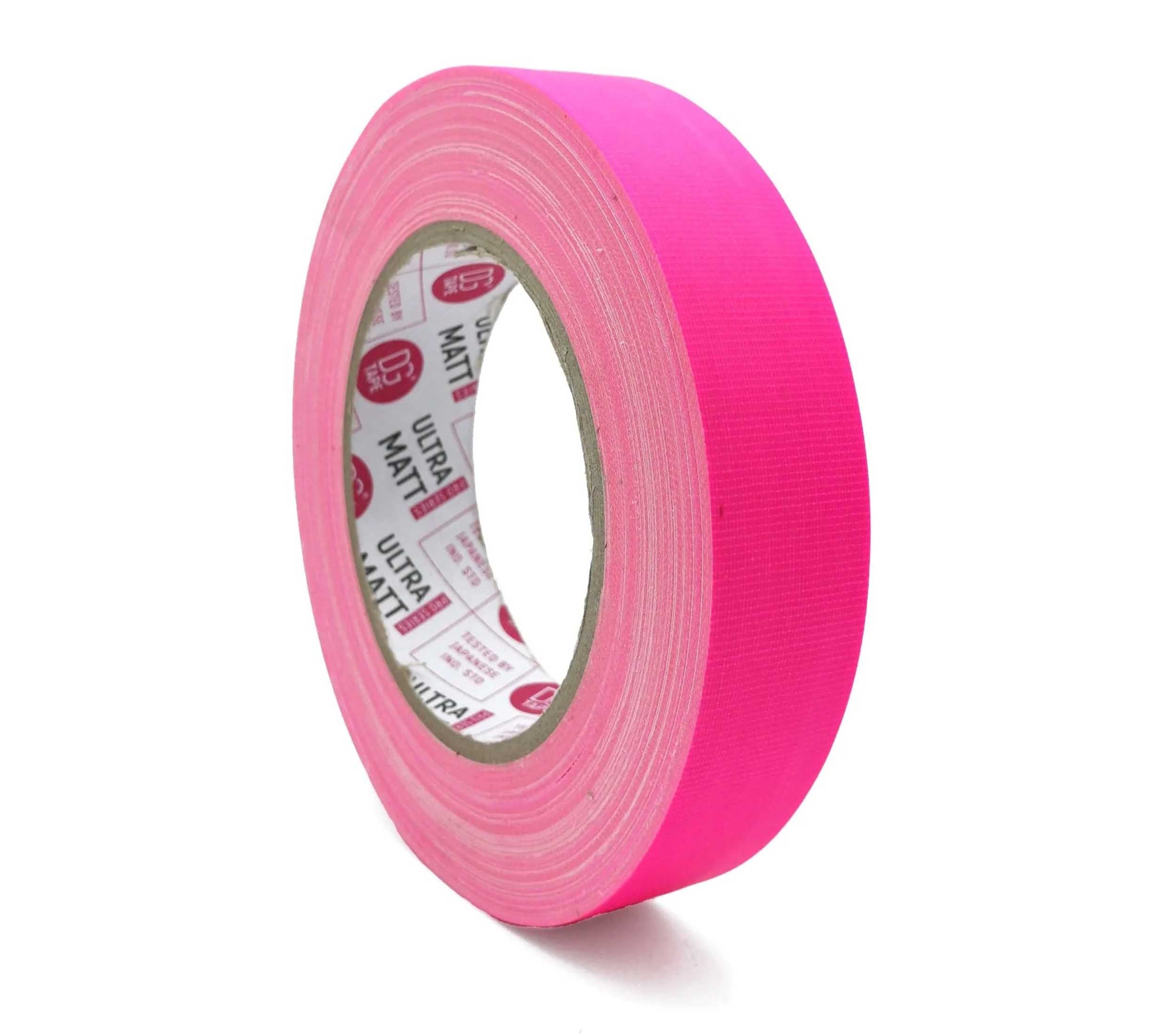 DGS Tapes and Case UMF25/25, Fluorescent Gaffer Tape - 25mm x 25m, LDPE Matte Finish by DGS USA