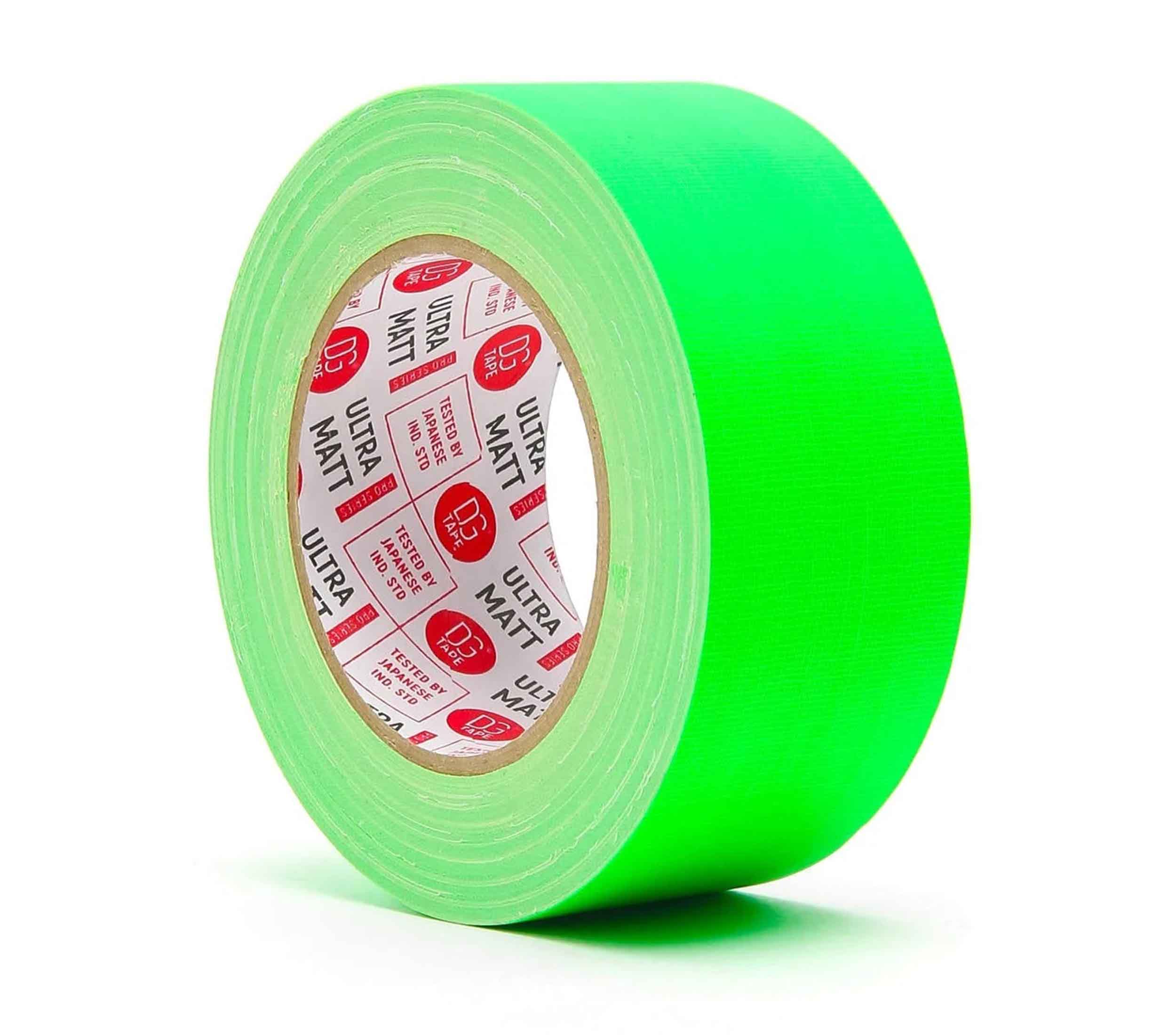 DGS Tapes and Case UMF50/25, Fluorescent Gaffer Tape - 50mm x 25m, LDPE Matte Finish by DGS USA