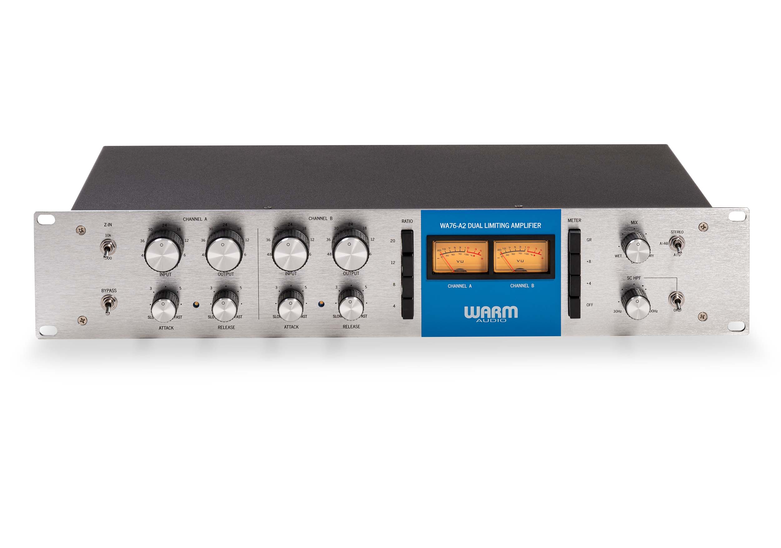 Warm Audio WA76-A2 Dual-Channel Vintage-Voiced Discrete FET Compressor by Warm Audio