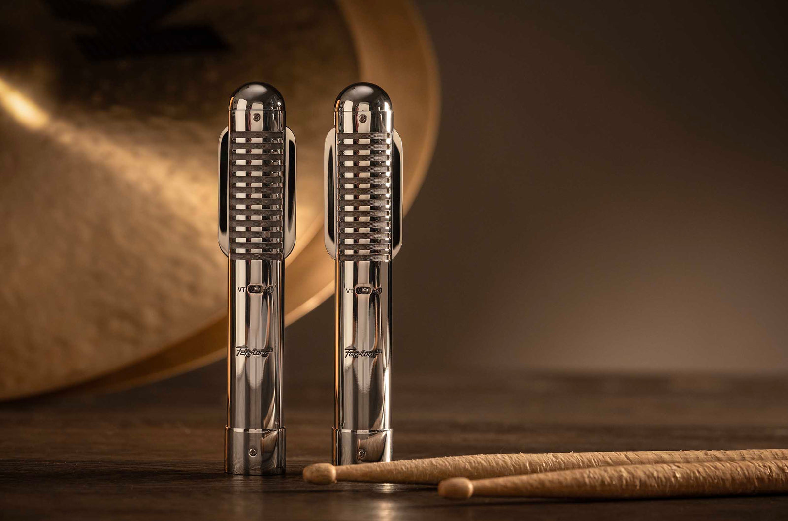 Warm Audio WA-2FT Fen-Tone Ribbon Microphone Stereo Pair with Selectable Preamp by Warm Audio