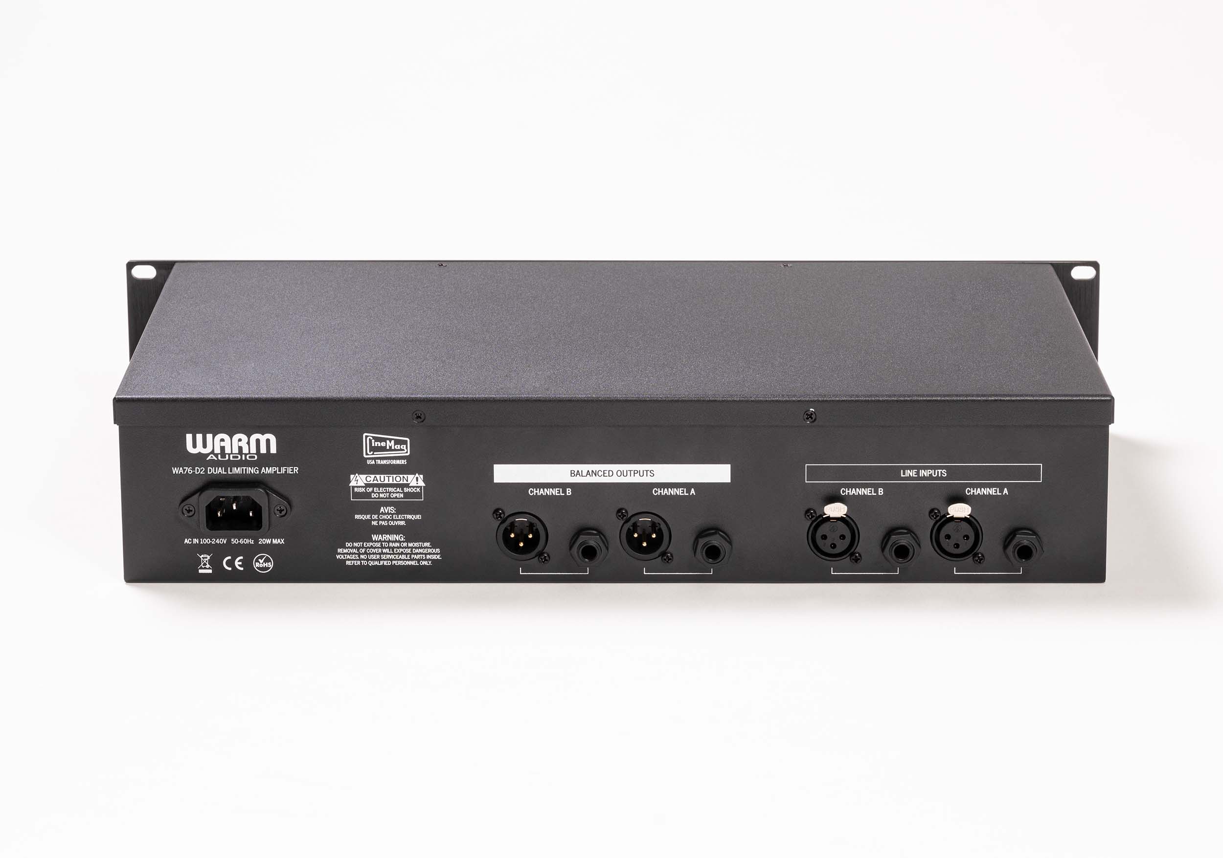Warm Audio WA76-D2 Dual Channel Clean Gain Discrete FET Compressor by Warm Audio