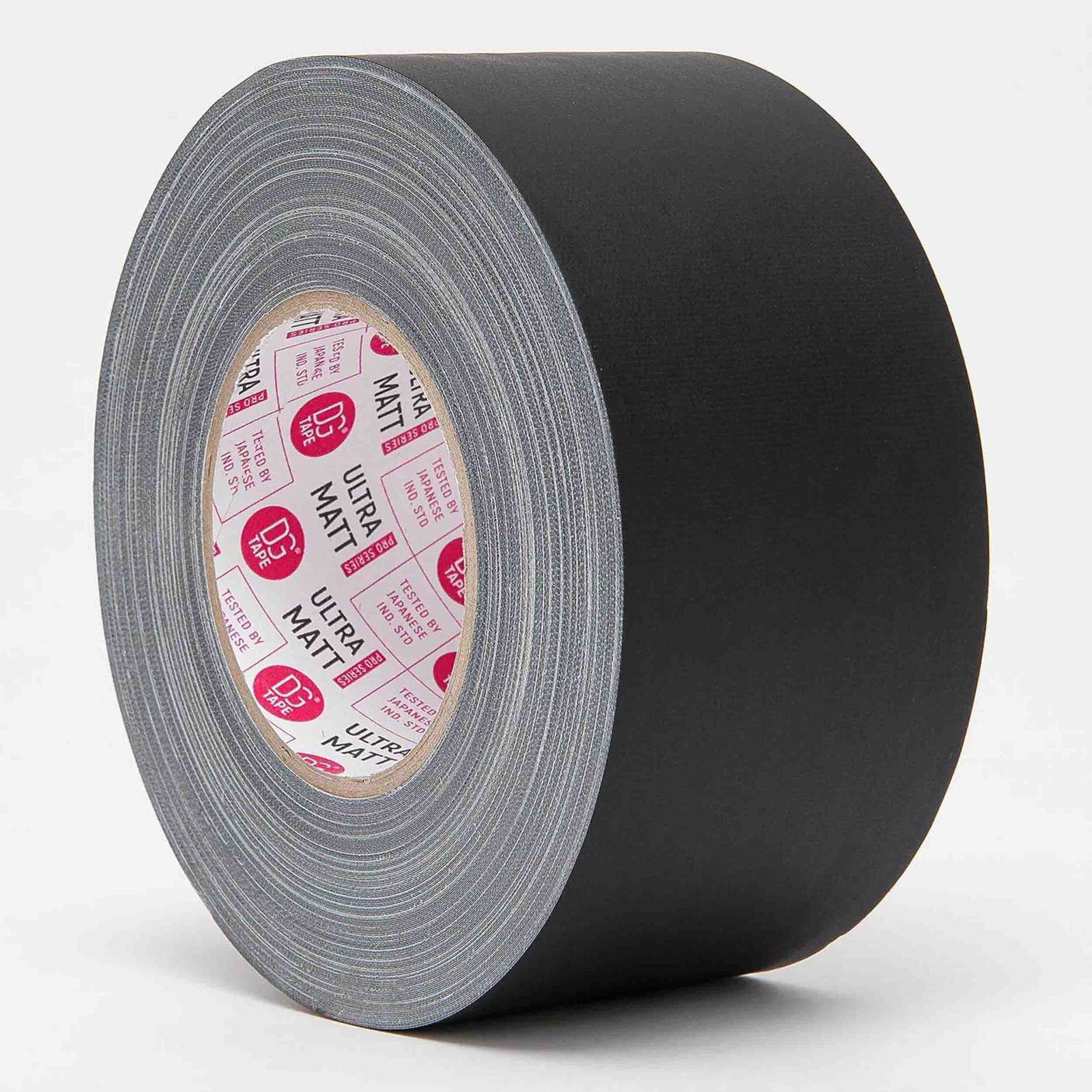 DGS Tapes and Case UM72/50, Black and White Ultra Matte Gaffer Tape - 72mm x 50m, 76-Mesh by DGS USA
