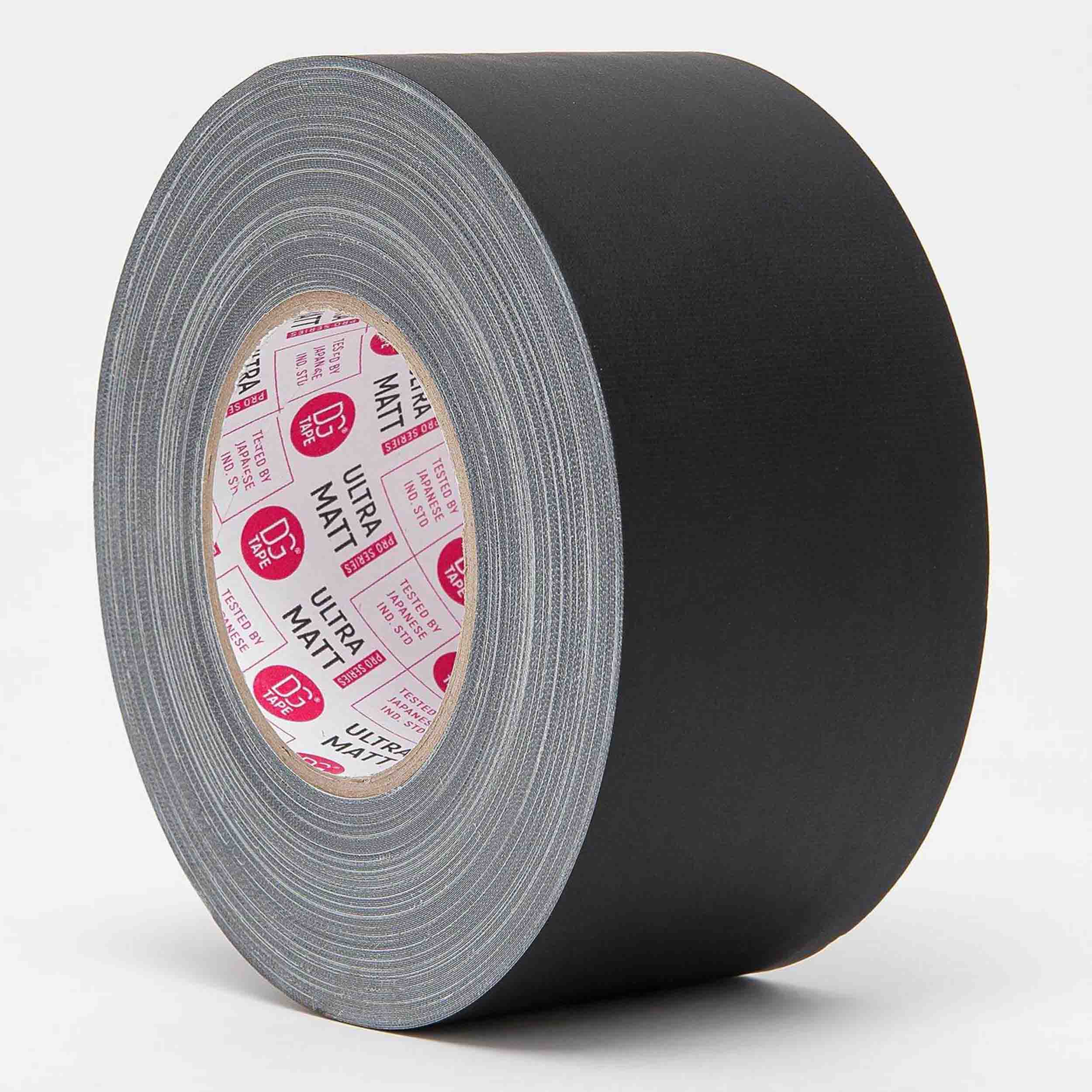 DGS Tapes and Case UM72/50, Black and White Ultra Matte Gaffer Tape - 72mm x 50m, 76-Mesh by DGS USA