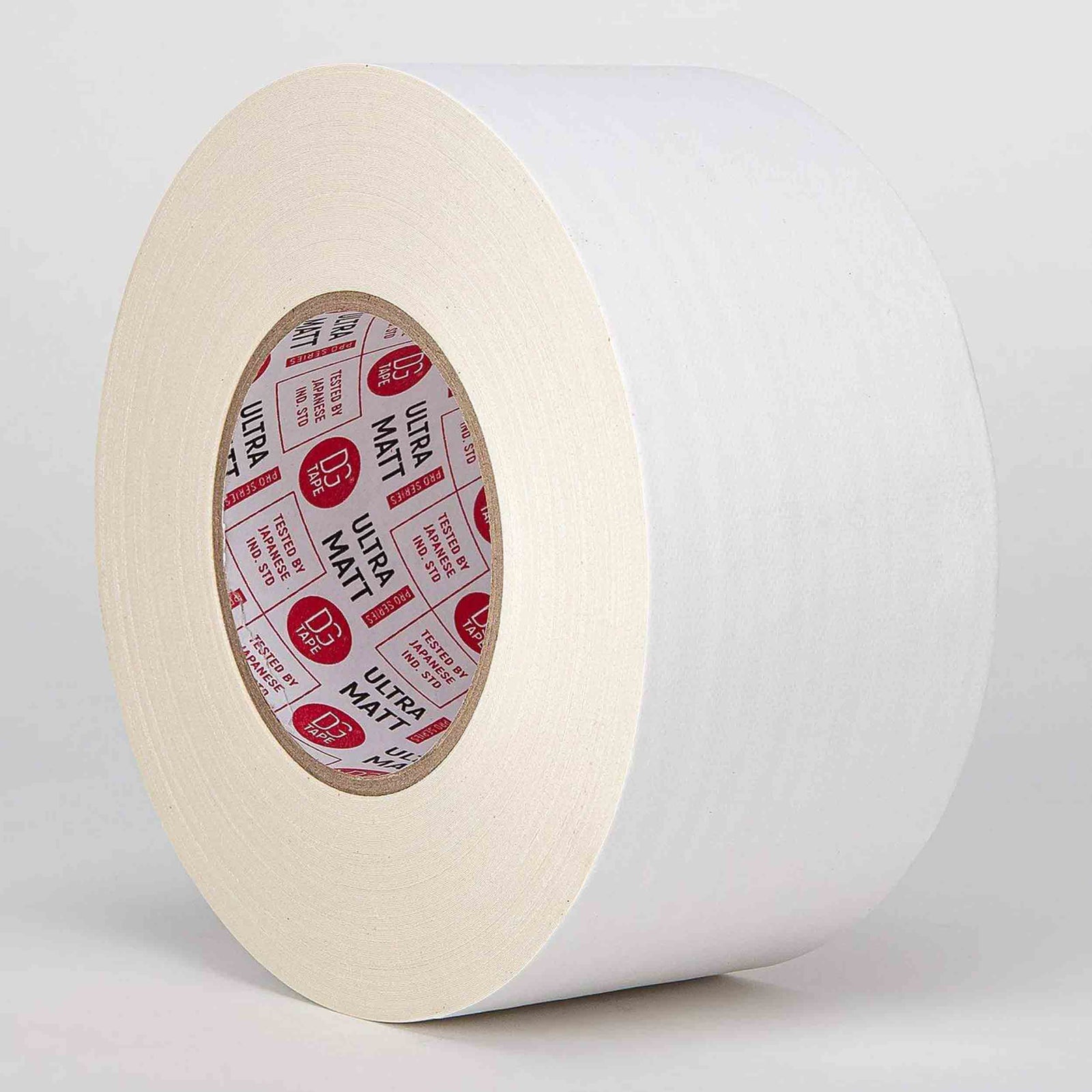DGS Tapes and Case UM72/50, Black and White Ultra Matte Gaffer Tape - 72mm x 50m, 76-Mesh by DGS USA