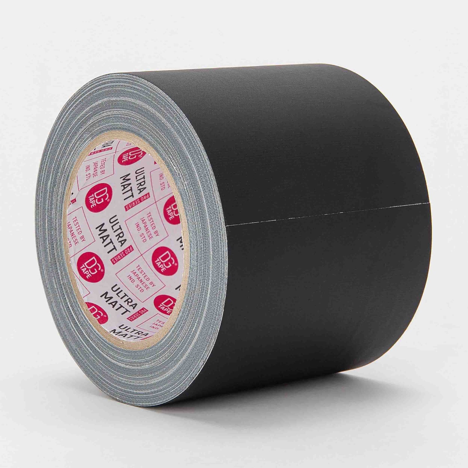 DGS Tapes and Case UM100/25, Black and White Ultra Matte Gaffer Tape - 100 mm × 25 m, 76-Mesh by DGS USA