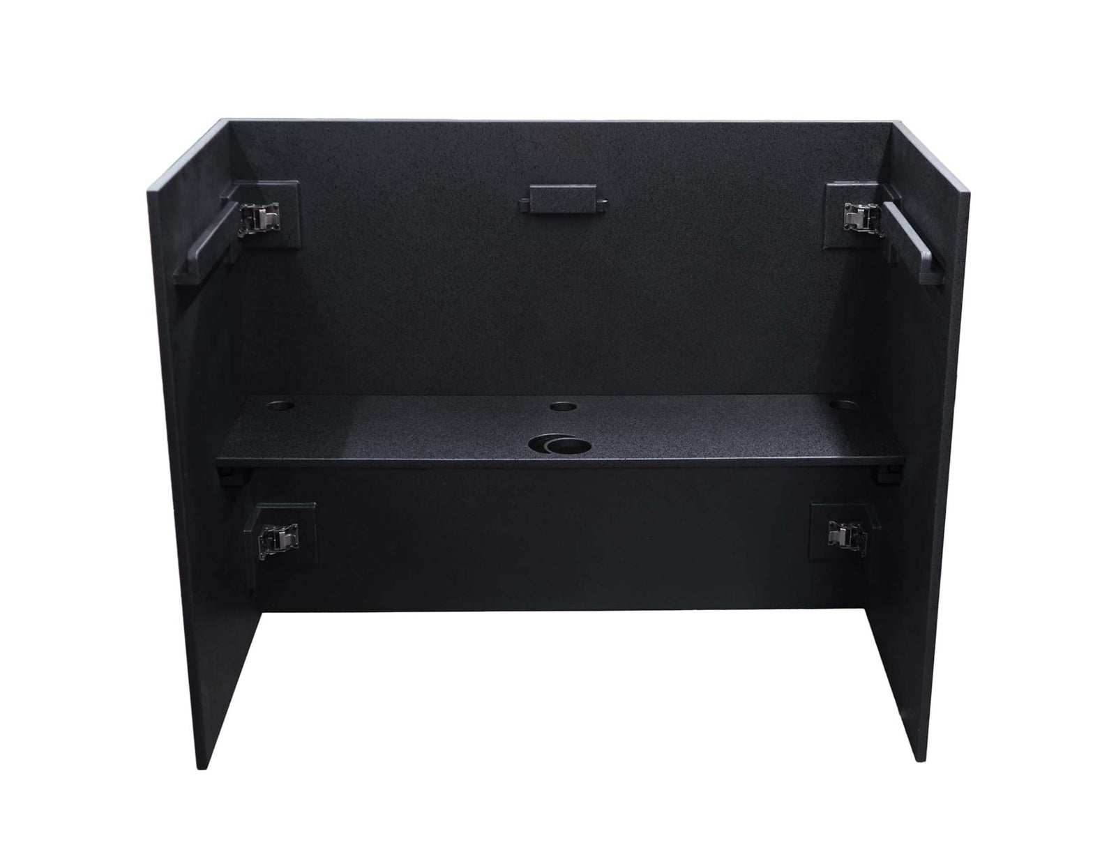 Odyssey PDJBOOTH483824BLACK Painted Wood Facade-Style Folding DJ Booth - Black by Odyssey