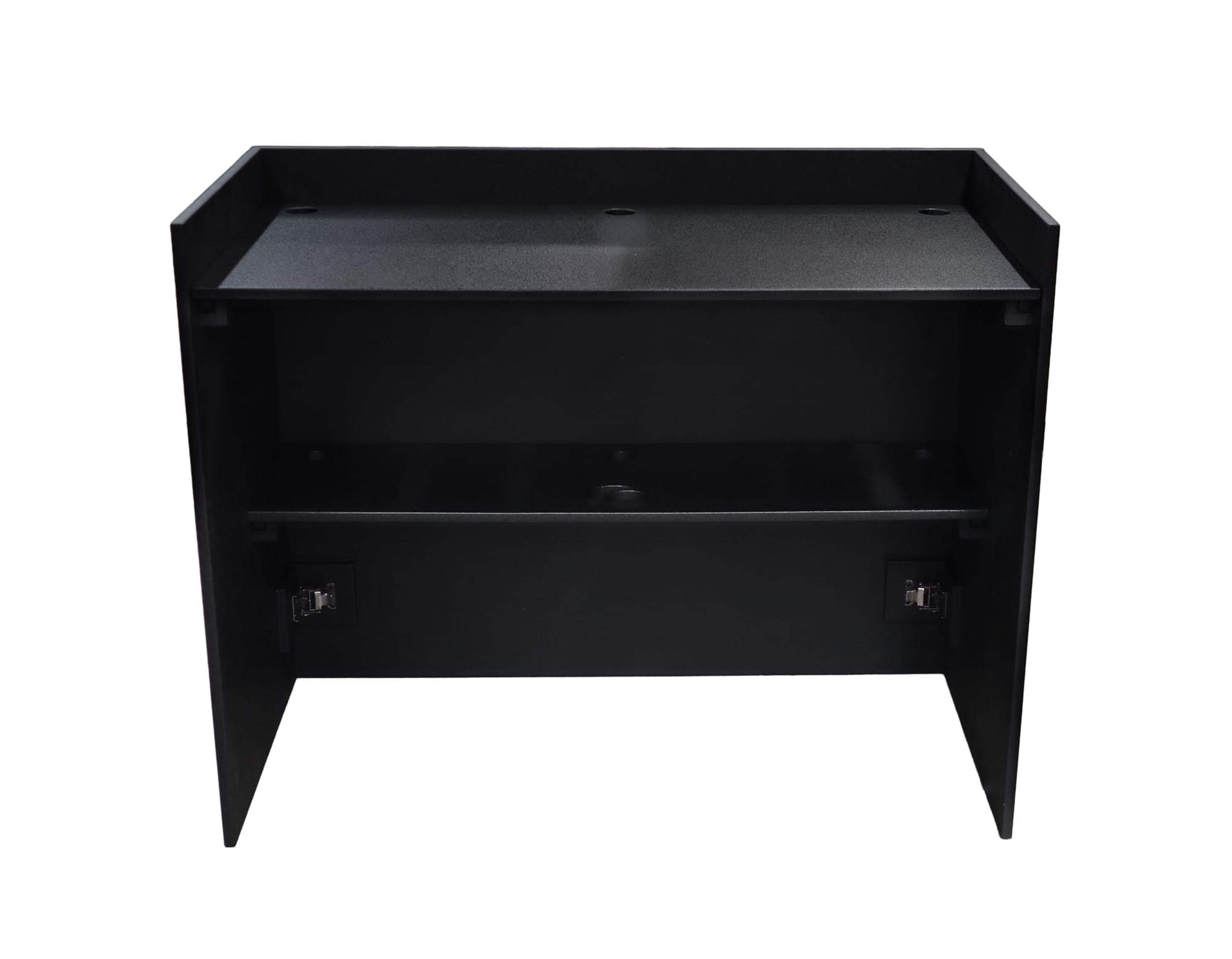 Odyssey PDJBOOTH483824BLACK Painted Wood Facade-Style Folding DJ Booth - Black by Odyssey