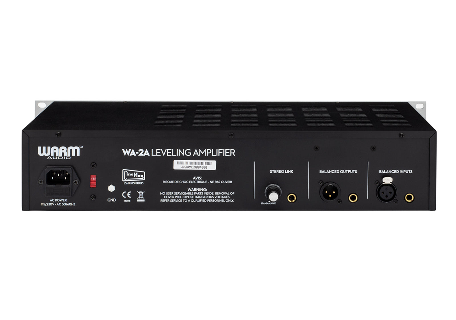 Warm Audio WA-2A, 2U Tube Optical Compressor by Warm Audio