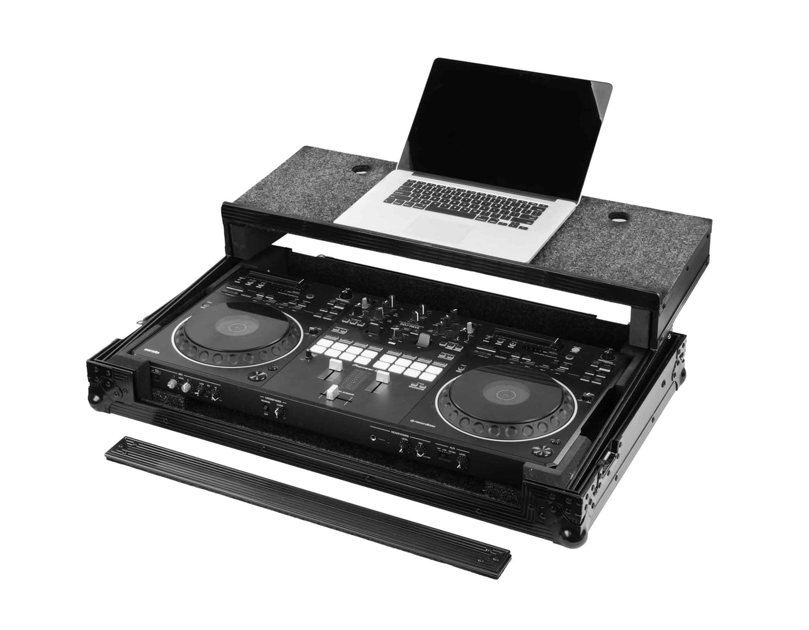 Odyssey RCGS-DDJREV5WBL Road Case with Wheels and Glide Laptop Platform for DDJ-REV5 - Black by Odyssey