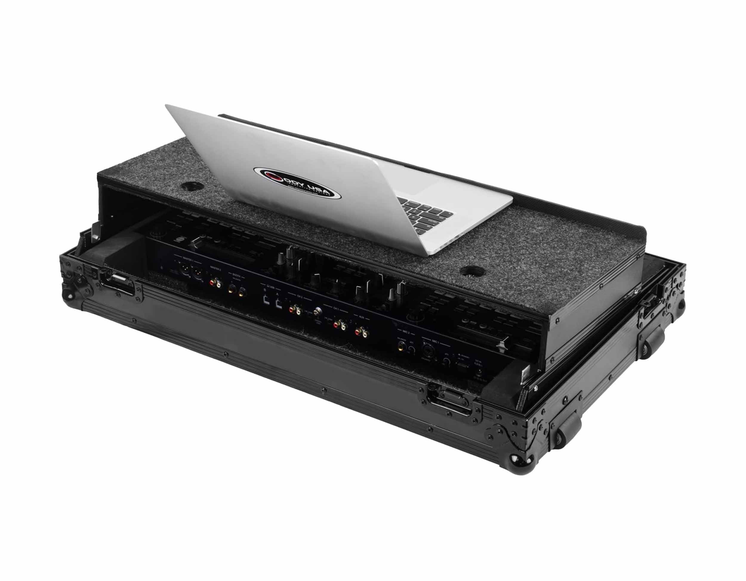 Odyssey RCGS-DDJREV7WBL Road Case with Wheels and Glide Style Laptop Platform for DDJ-REV7 - Black by Odyssey