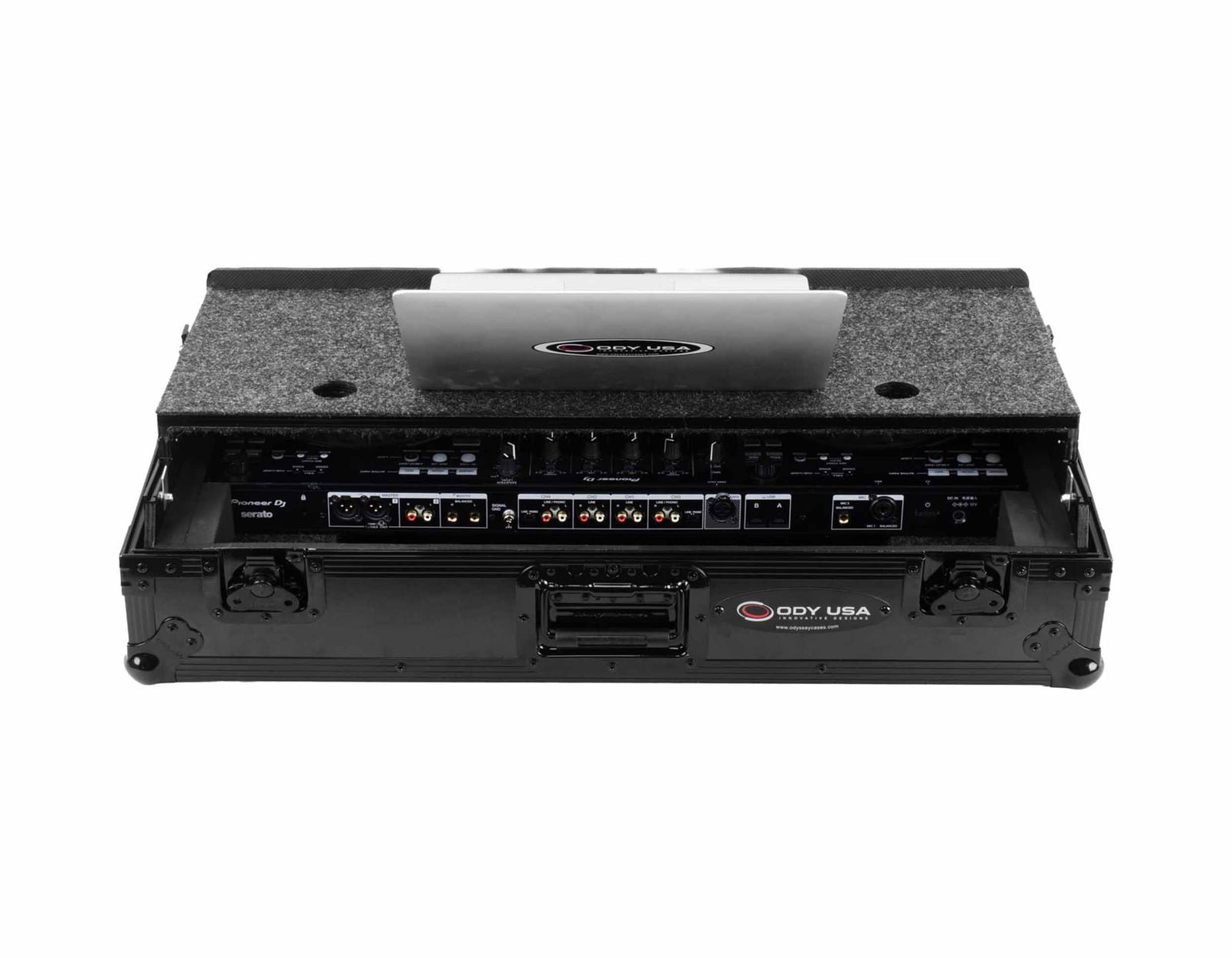 Odyssey RCGS-FLX10WBL Road Case with Wheels and Glide Style Laptop Platform for DDJ-FLX10 - Black by Odyssey