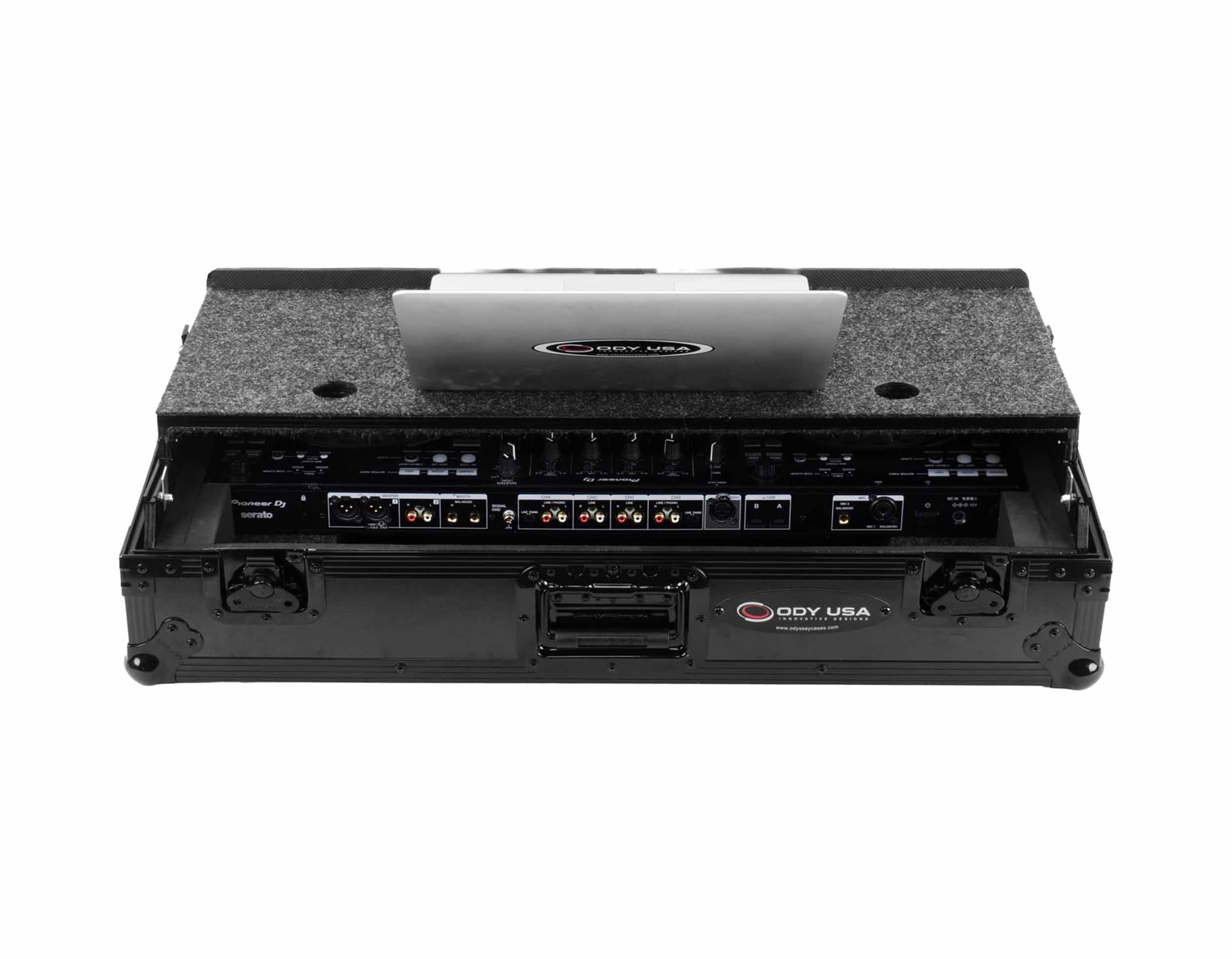 Odyssey RCGS-FLX10WBL Road Case with Wheels and Glide Style Laptop Platform for DDJ-FLX10 - Black by Odyssey