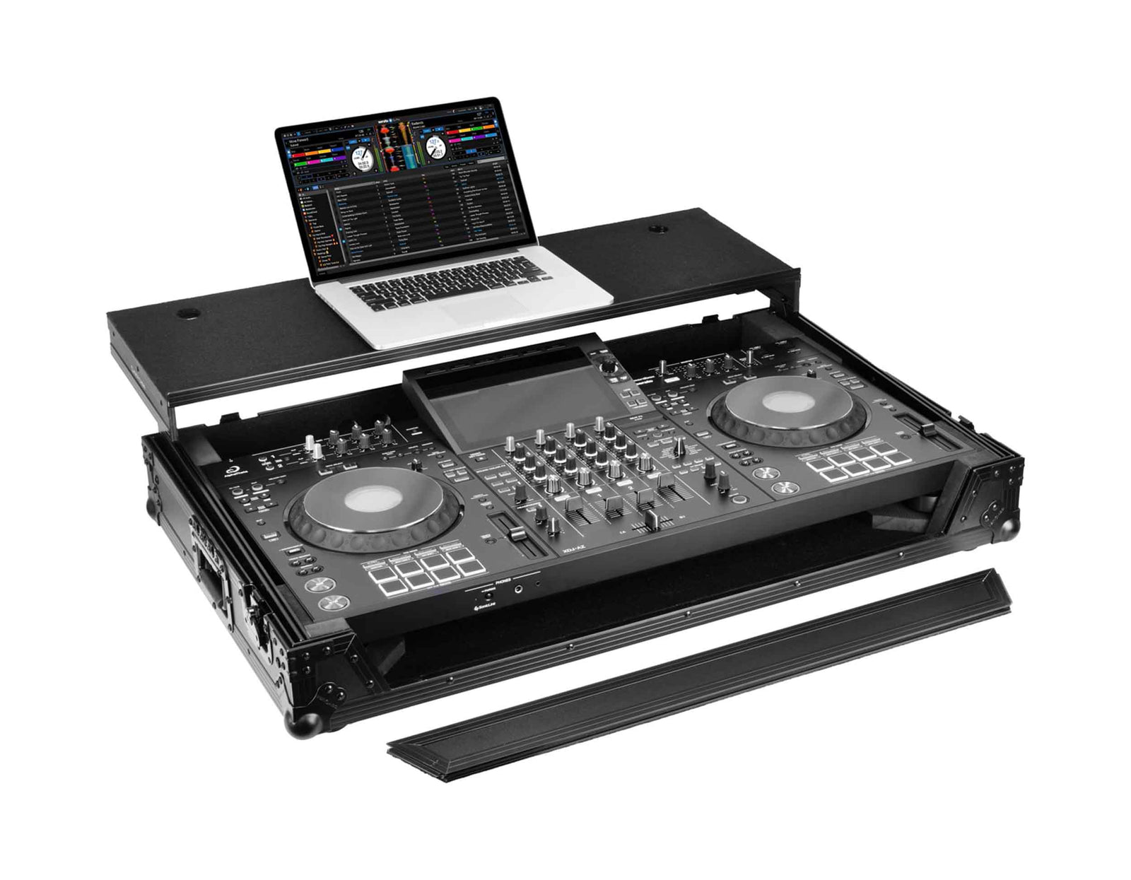 Odyssey RCGS-XDJAZWBL Flight Case with Glide Style Laptop Platform and Wheels for AlphaTheta XDJ-AZ - Black by Odyssey
