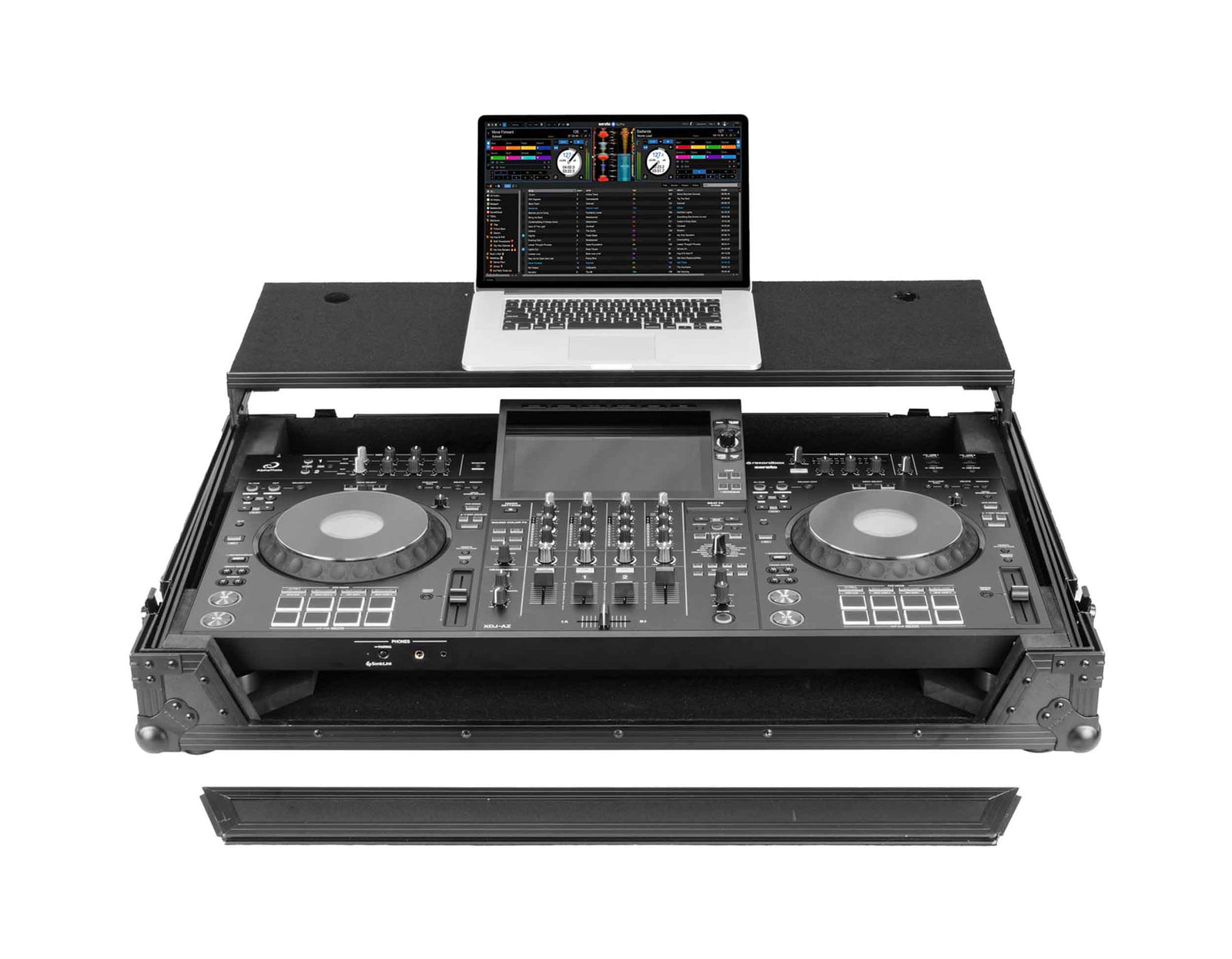 Odyssey RCGS-XDJAZWBL Flight Case with Glide Style Laptop Platform and Wheels for AlphaTheta XDJ-AZ - Black by Odyssey