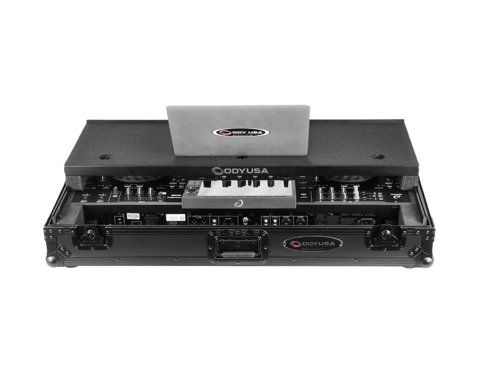Odyssey RCGS-XDJAZWBL Flight Case with Glide Style Laptop Platform and Wheels for AlphaTheta XDJ-AZ - Black by Odyssey