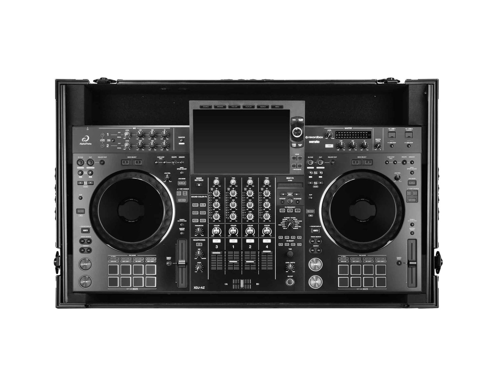 Odyssey RCGS-XDJAZWBL Flight Case with Glide Style Laptop Platform and Wheels for AlphaTheta XDJ-AZ - Black by Odyssey