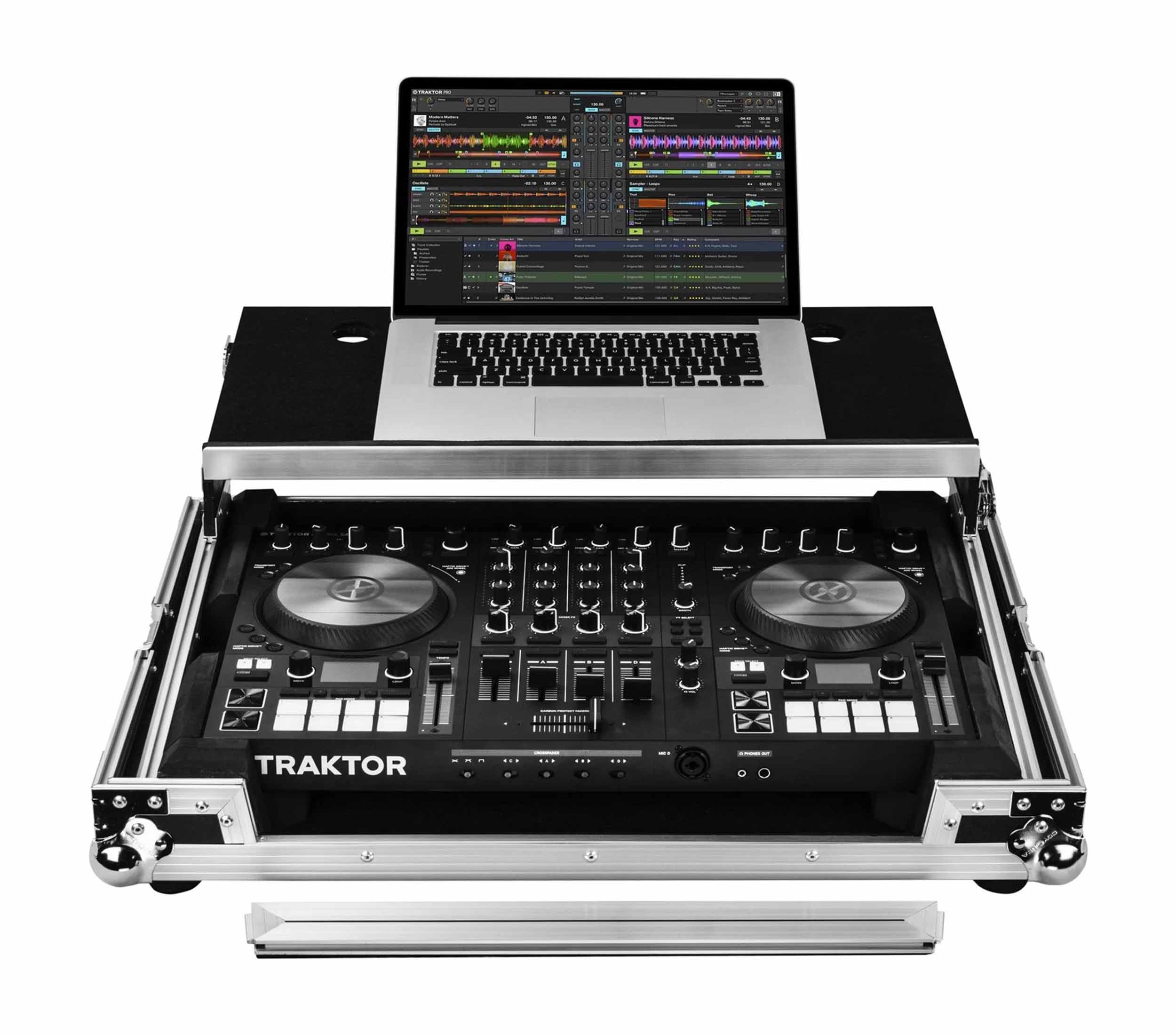 ODYSSEY FZGSTKS4MK3 Flight Case with Glide Platform for Traktor Kontrol S4 MK3 by Odyssey