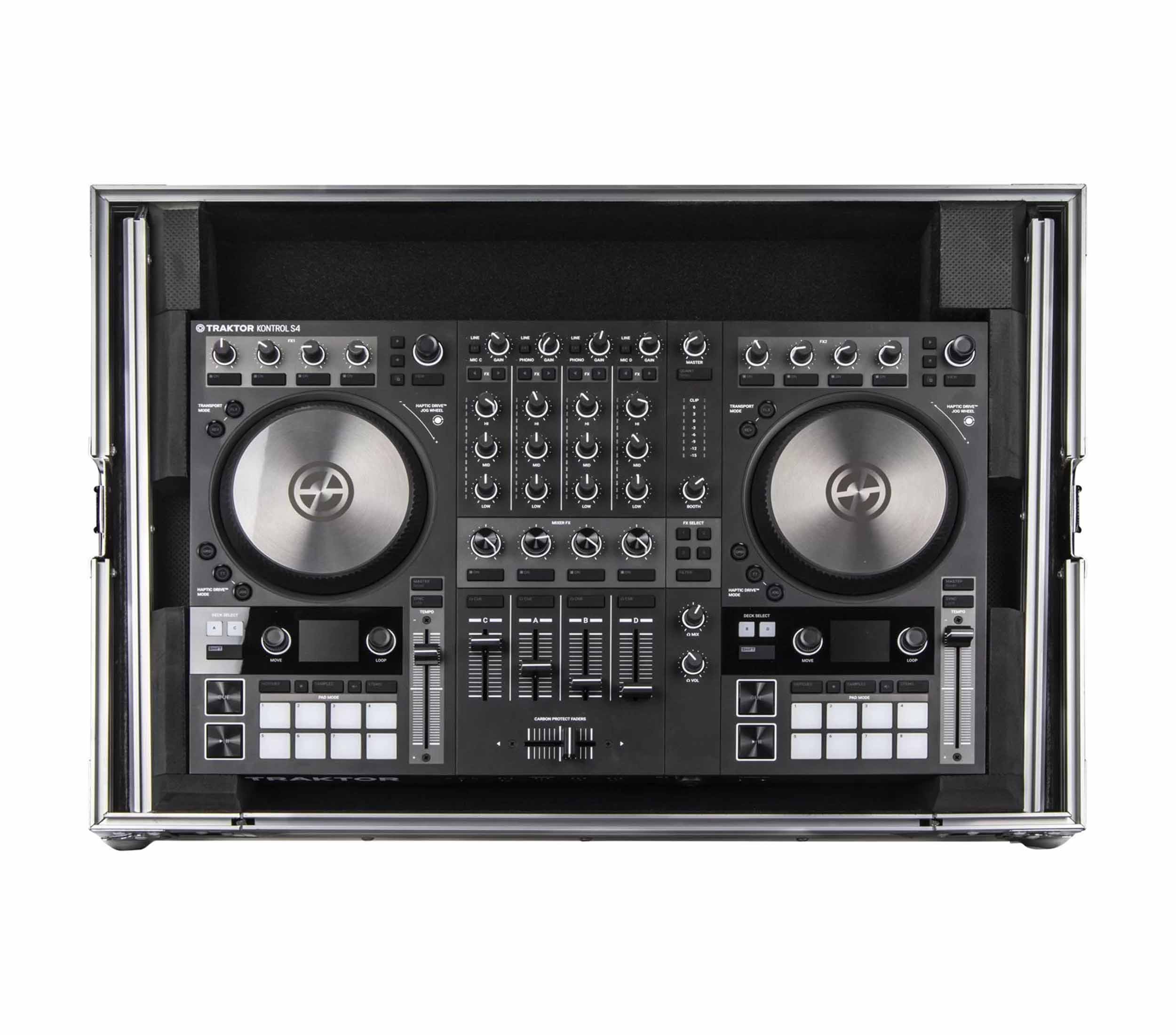 ODYSSEY FZGSTKS4MK3 Flight Case with Glide Platform for Traktor Kontrol S4 MK3 by Odyssey