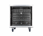RCF CR 16-ND Control Rack 10RU Flight Case with Shock Mounts Includes RDNET8 and DX-1616 by RCF