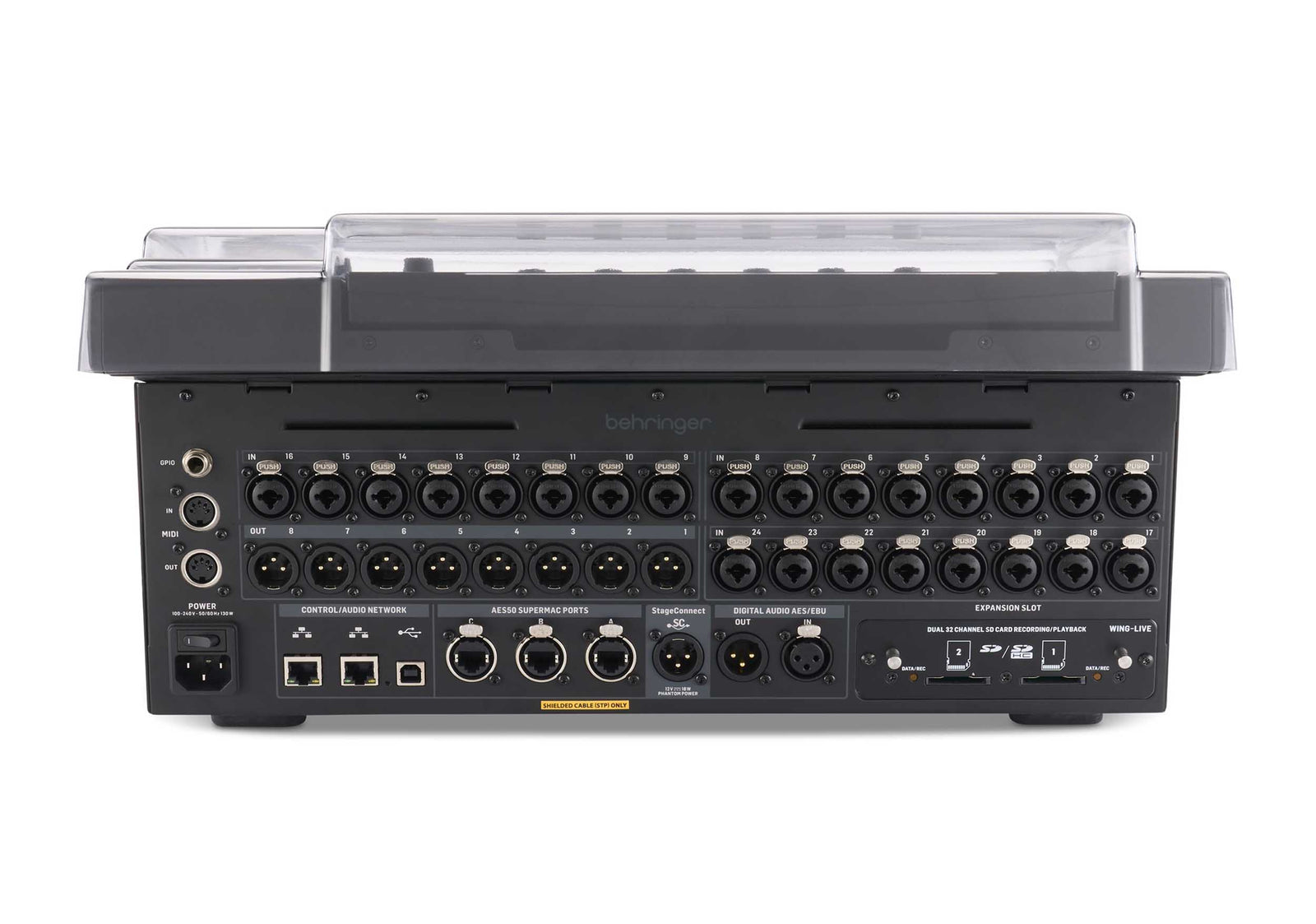 Decksaver DS-PC-WINGCOMPACT Behringer WING Compact Cover by DECKSAVER