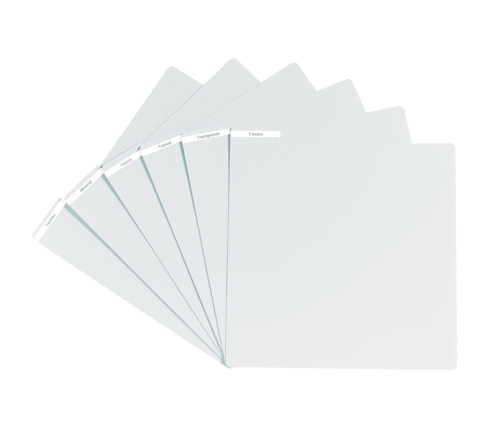 Glorious Vinyl LP Divider Set White - Pack of 6 by Glorious