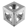 Show Solutions CB12-FLUSH 12" x 12" 6-Way Flushed Corner Block by Show Solutions