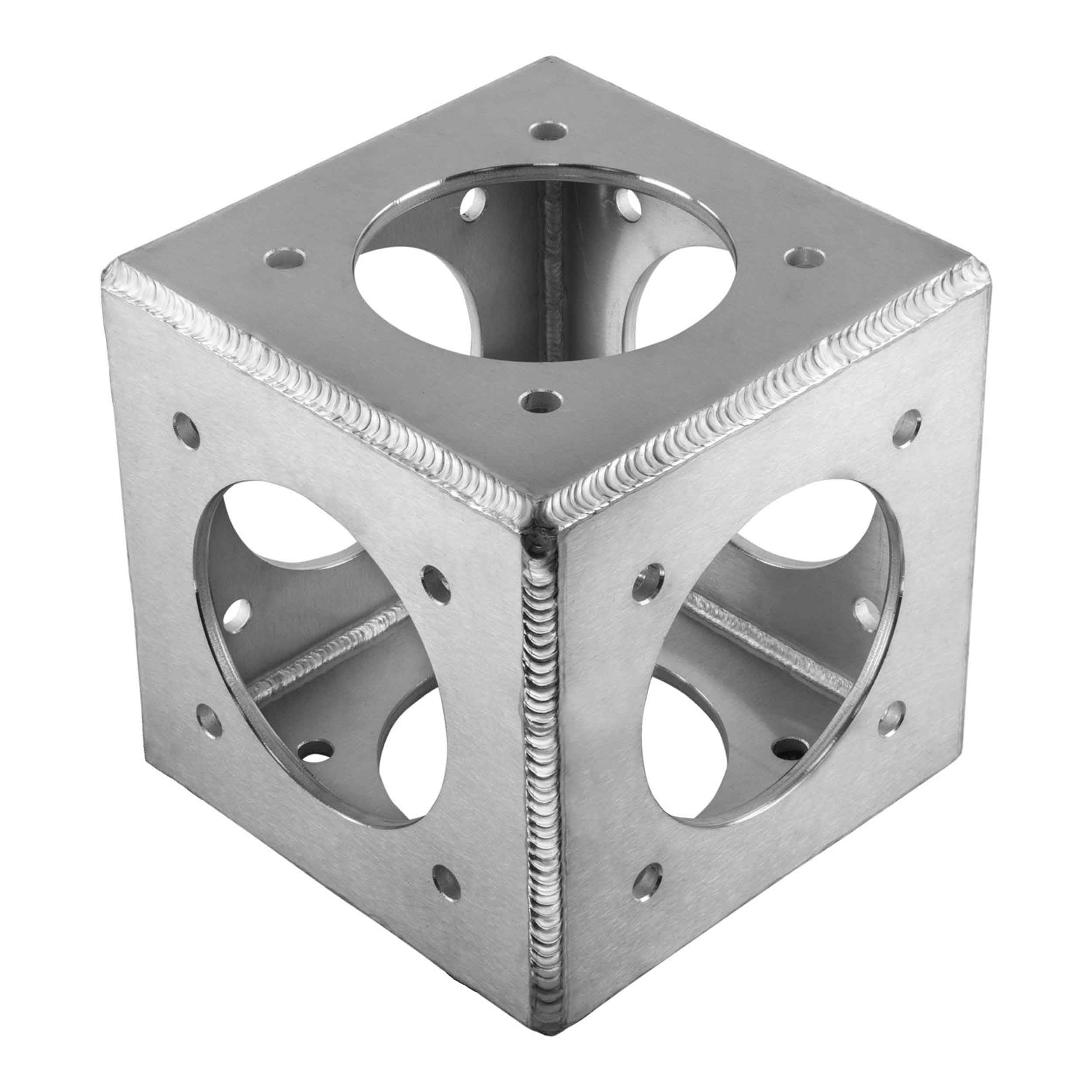 Show Solutions CB12-FLUSH 12" x 12" 6-Way Flushed Corner Block by Show Solutions