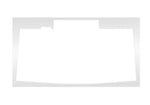 Odyssey PFW-OPUS-QUAD Podium Faceplate and Foam for Pioneer DJ - White by Odyssey