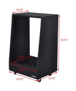 Odyssey CRS14USS162232W Professional Carpeted Studio Rack with Wheels MKII - 14U by Odyssey