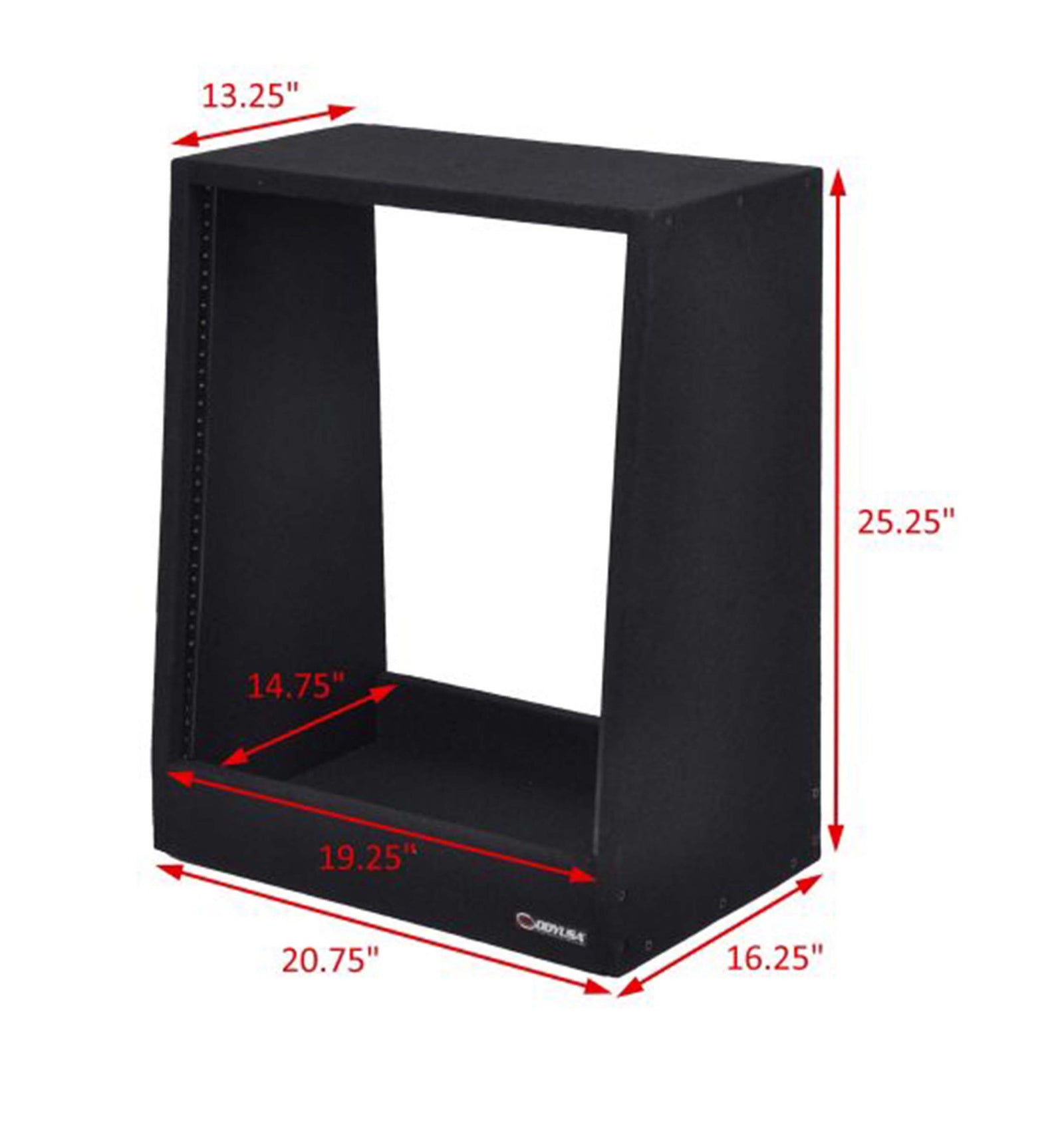 Odyssey CRS12USS131625 Professional Carpeted Studio Rack MKII - 12U by Odyssey