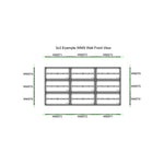 ADJ WMST5 Left to Right, Middle Trim Section for WMS Panel Series