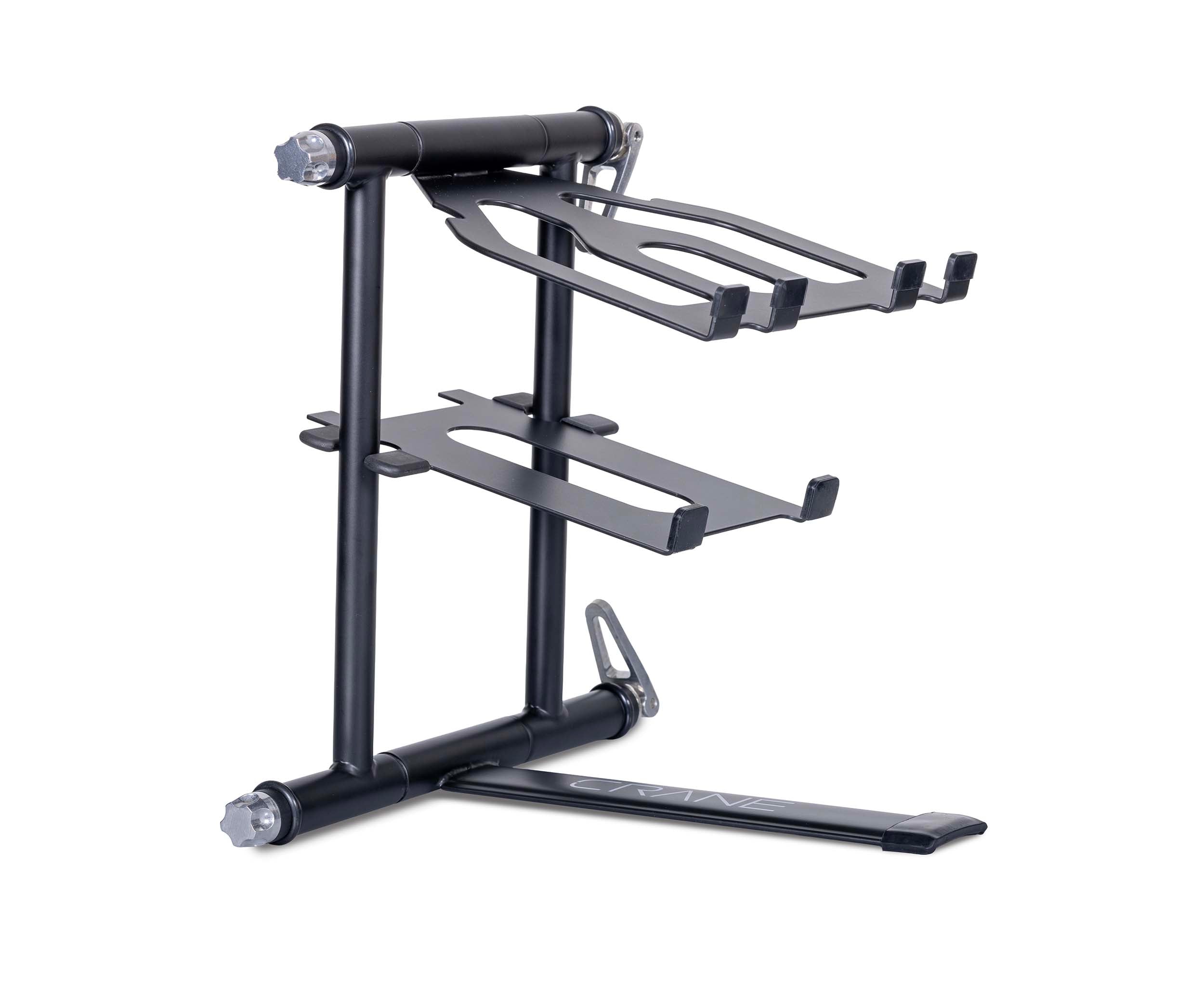 Crane CV3-PLS-GRY-ST Stand Plus Subtray Add-On Shelf for DJ Gear - Graphite by Crane